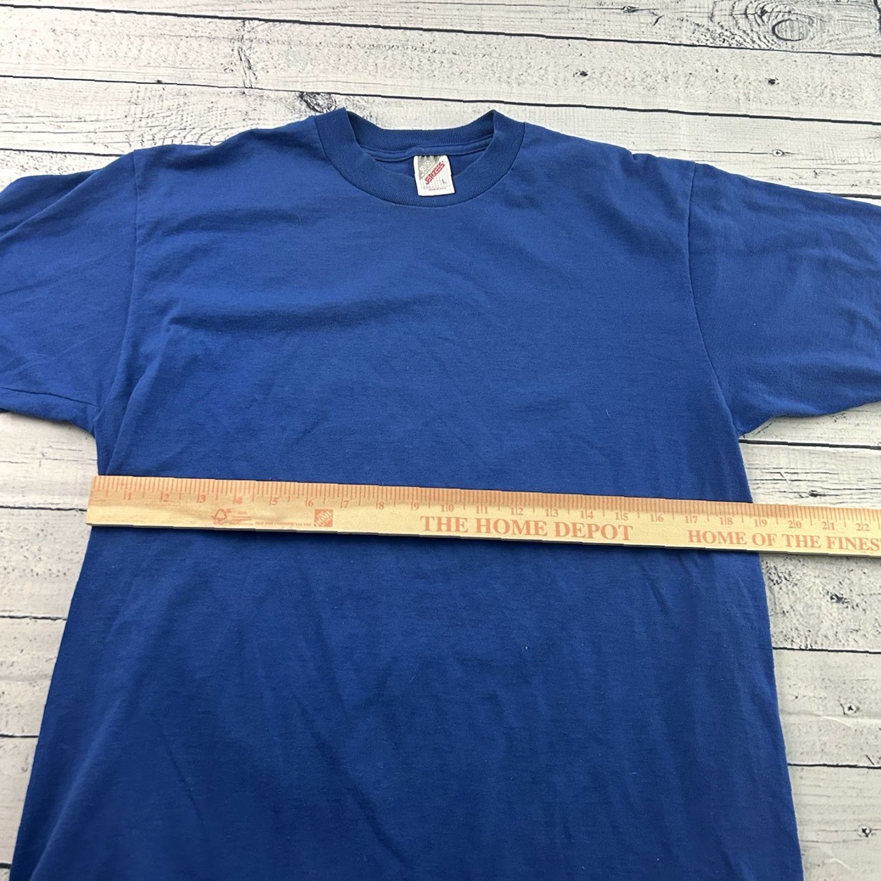 Jerzees Vintage Jerzees 50/50 Short Sleeve T Shirt Men's Large Blue Size US L / EU 52-54 / 3 - 4 Thumbnail