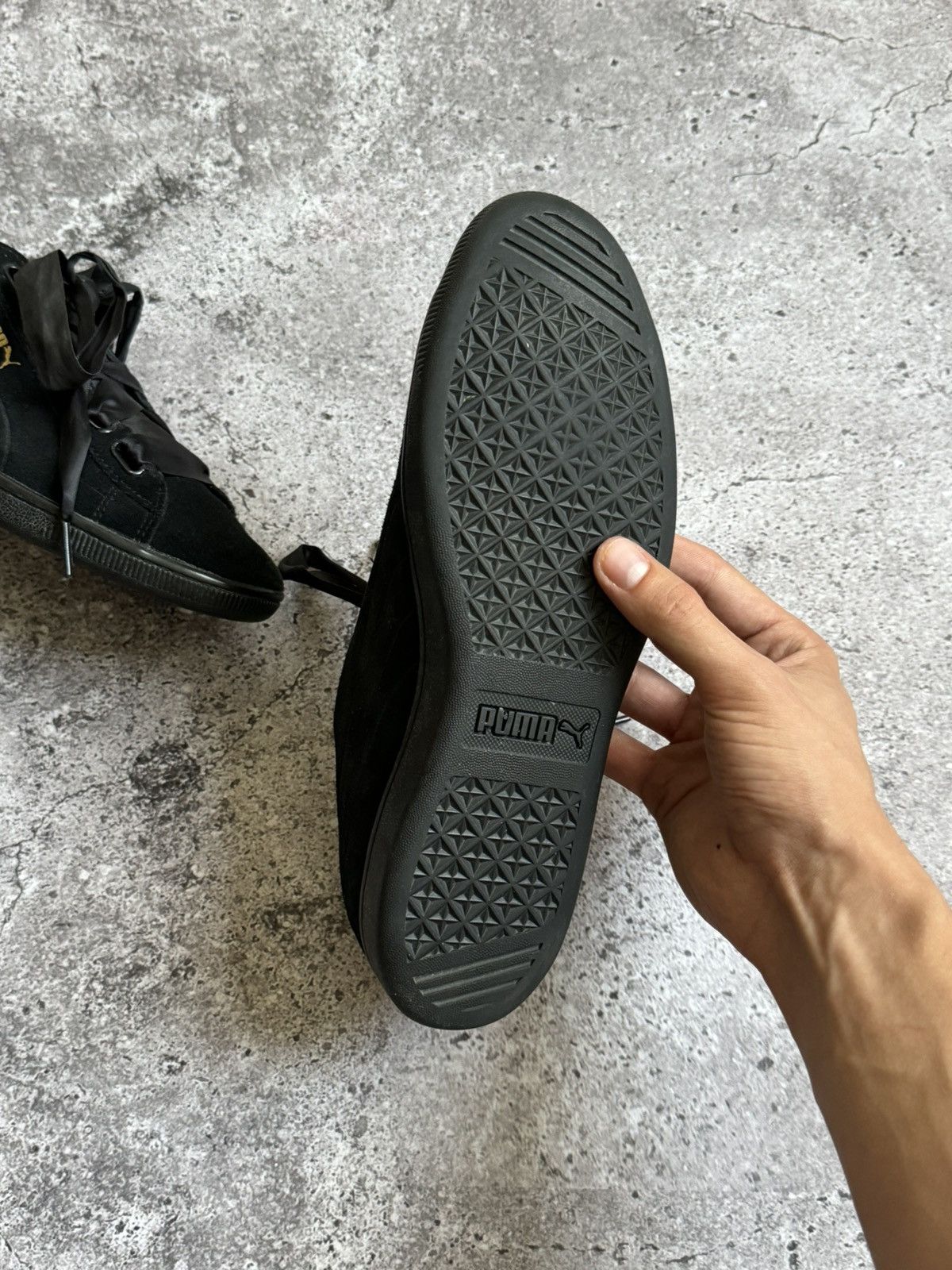 Puma × Vintage Vintage Puma Y2K black glamour sneakers shoes Size US 10.5 / IT 40.5 - 12 Thumbnail