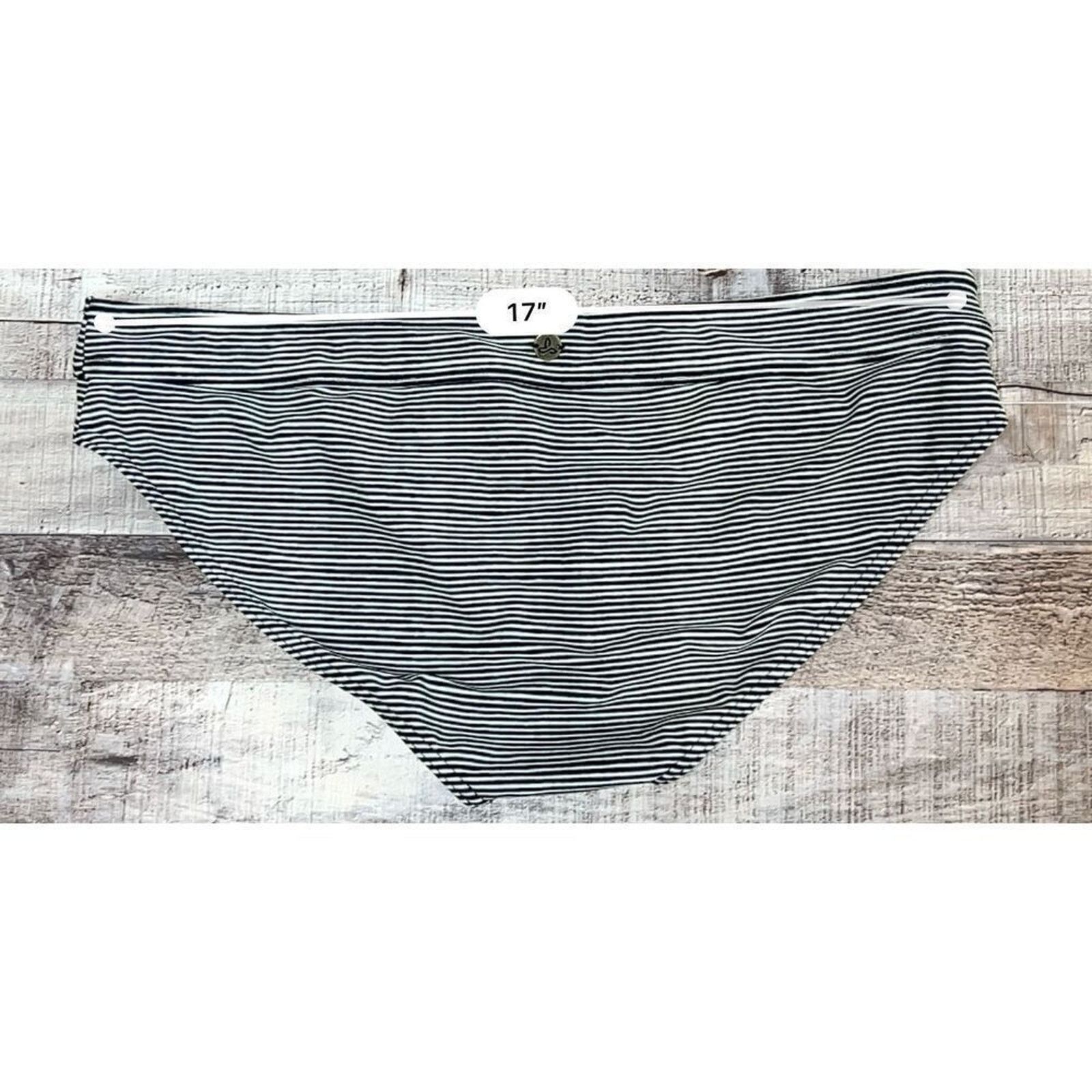 Prana Prana Black Striped Bikini Swim Bottom XL Beach Vacation Size 36" / US 14 / IT 50 - 6 Thumbnail