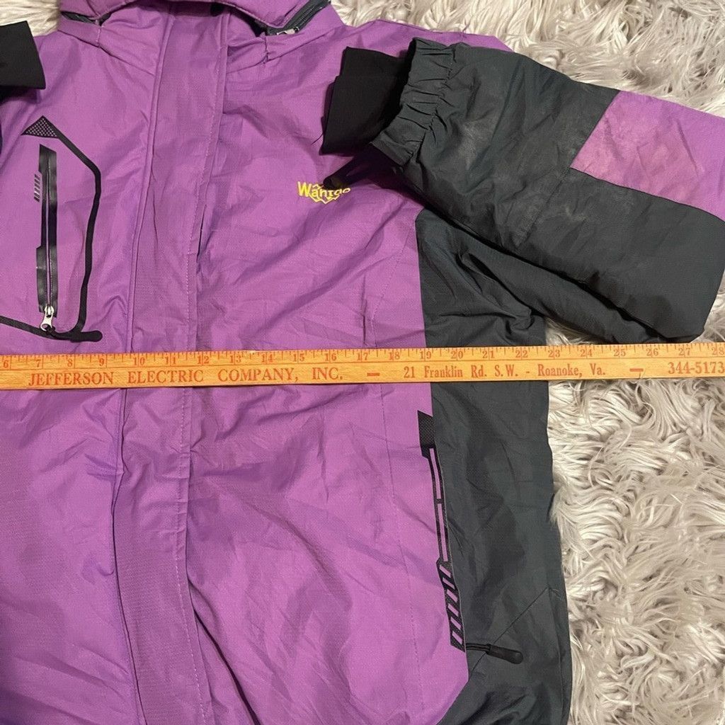 Christopher Wanton Wantdo Purple and Black Raincoat with Detachable Hood size L Size US L / EU 52-54 / 3 - 5 Thumbnail