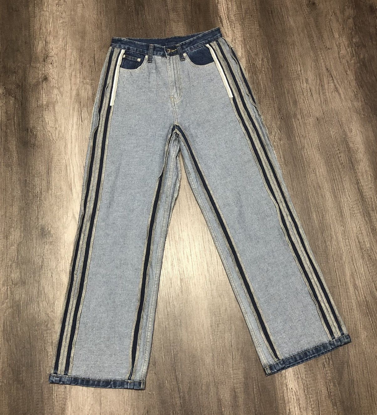 Japanese Brand me+em select Jeans Rare Design (unisex) Size US 28 / EU 44 - 1 Thumbnail
