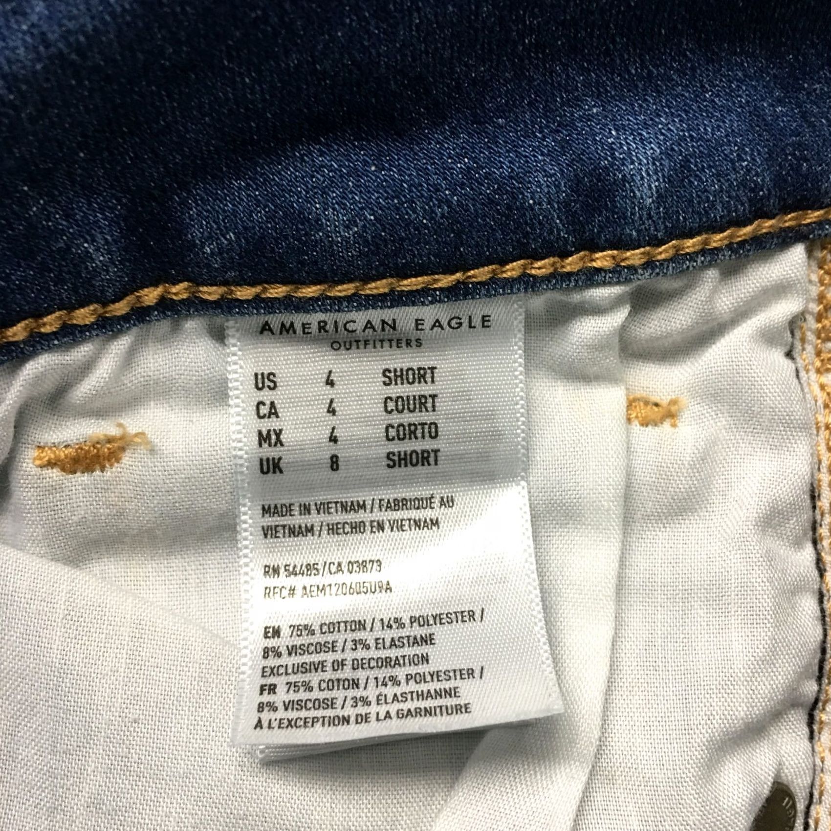 American Eagle Outfitters American Eagle Outfitters Jeans Womens 4 Blue Denim Mid Waisted Zip Fly Pockets Straight Jeans Size 27" / US 4 / IT 40 - 7 Thumbnail