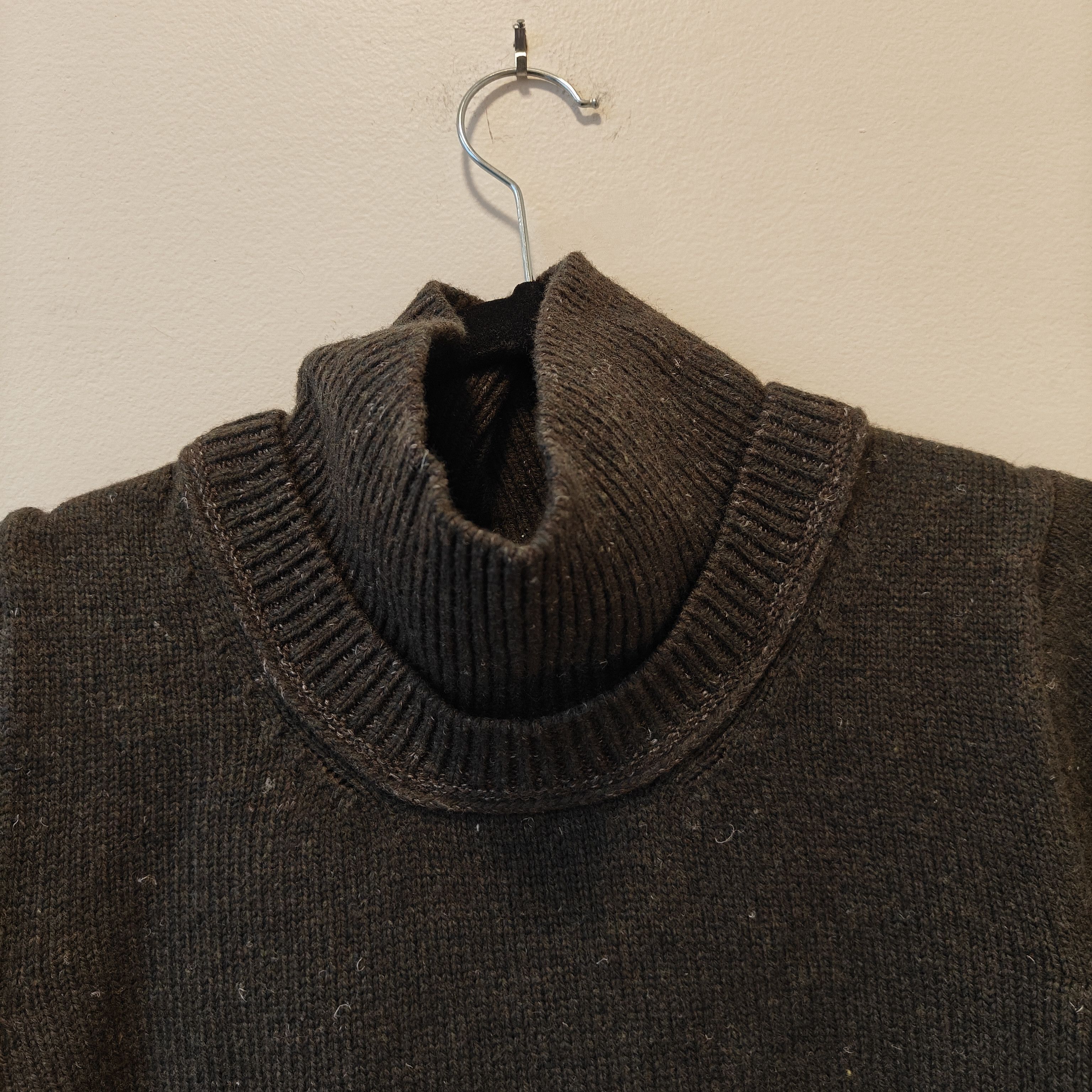 Inis Meain LNWOT Turtleneck grey sweater wool linen blend Size US S / EU 44-46 / 1 - 4 Thumbnail