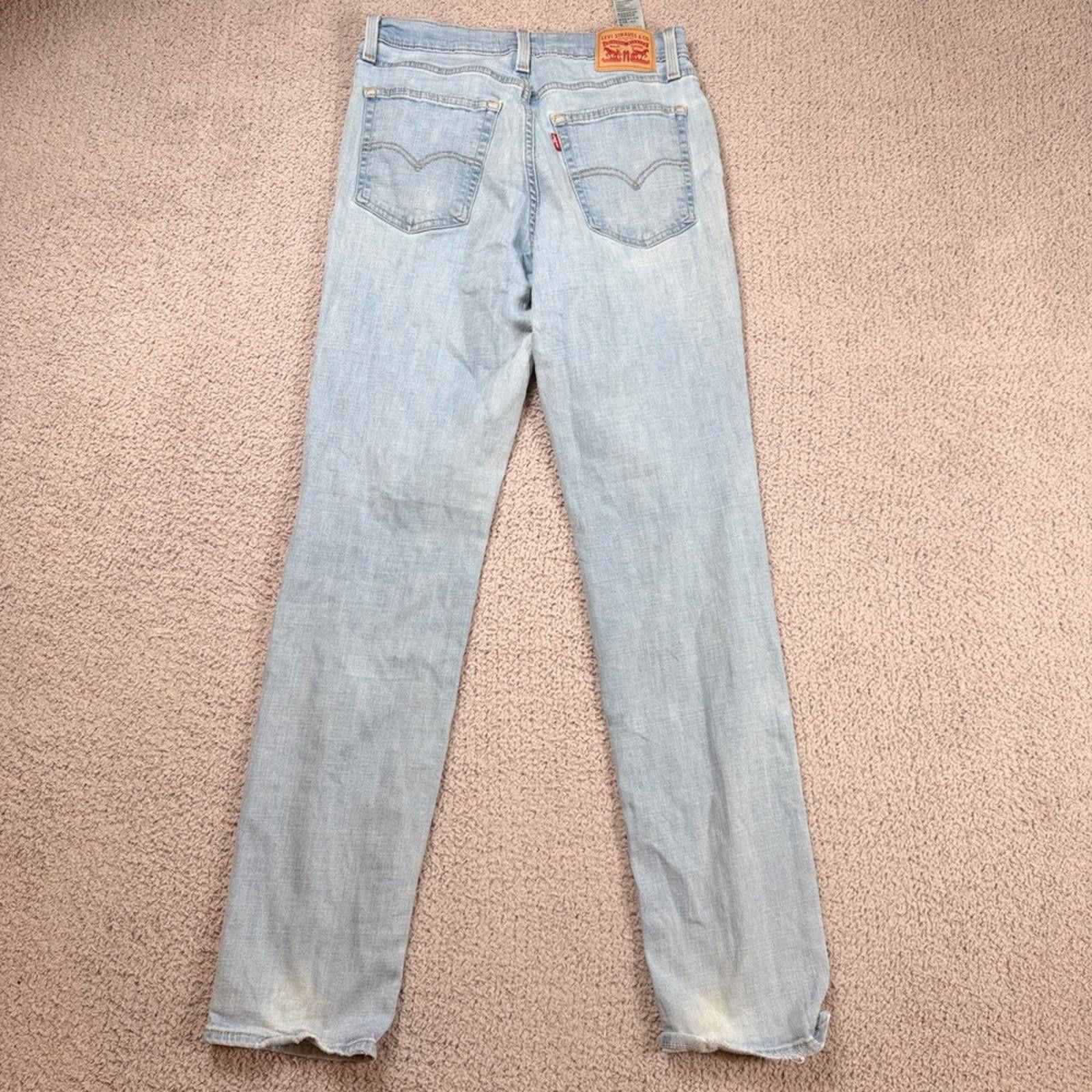 Levi's Levis 724 High Rise Straight Jeans 29x32 Light Wash Size 29" - 2 Thumbnail