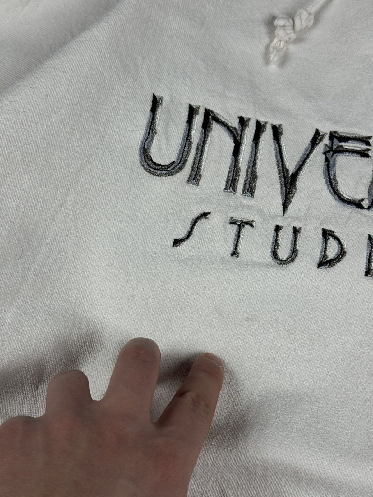 Universal Studios × Vintage Vintage 80's Unviersal Studios Hooded sweatshirt embroidered Size US L / EU 52-54 / 3 - 5 Thumbnail