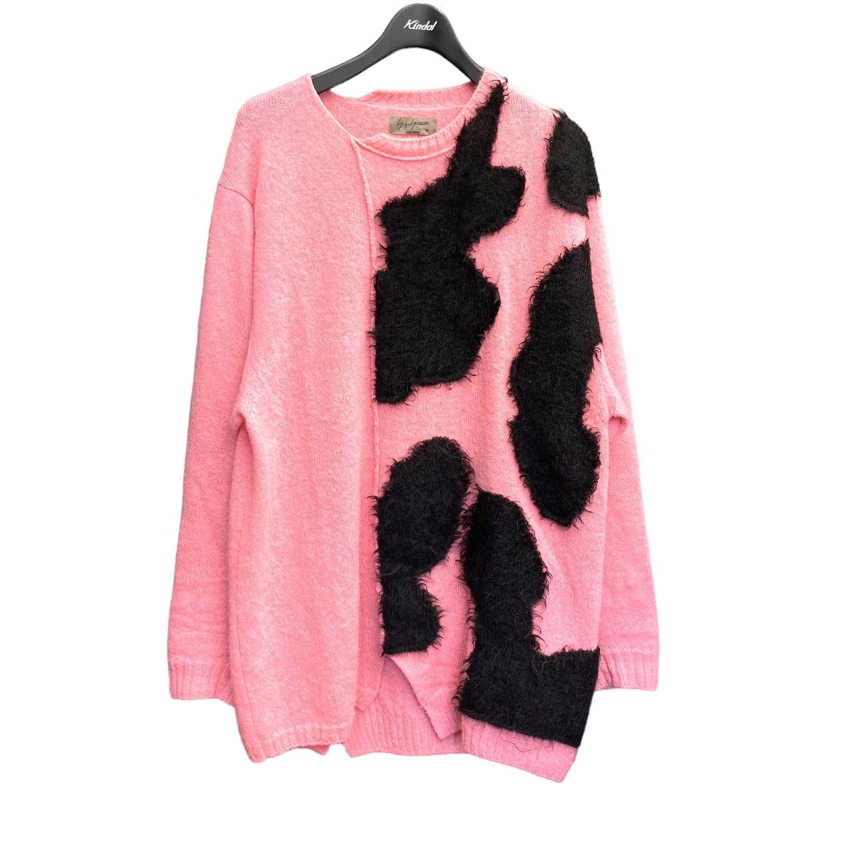 YOHJI YAMAMOTO pour homme mohair patch knit