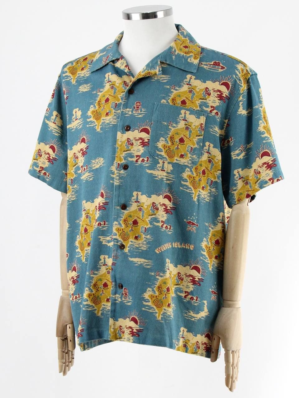 Nudie Jeans NUDIE JEANS Thick short-sleeved shirt with print Size US L / EU 52-54 / 3 - 2 Thumbnail