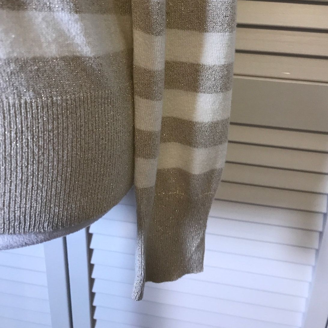 Worthington Worthington Striped Round Neck Long Sleeve Sweater L Size L / US 10 / IT 46 - 6 Thumbnail