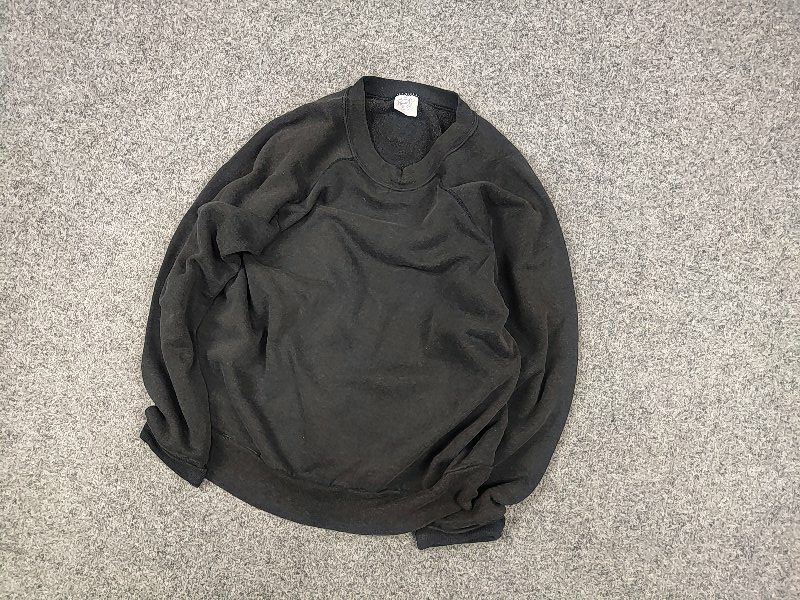 Vintage Vintage 80's Parrill Sweatshirt Light Faded Black Blank Size US S / EU 44-46 / 1 - 3 Thumbnail