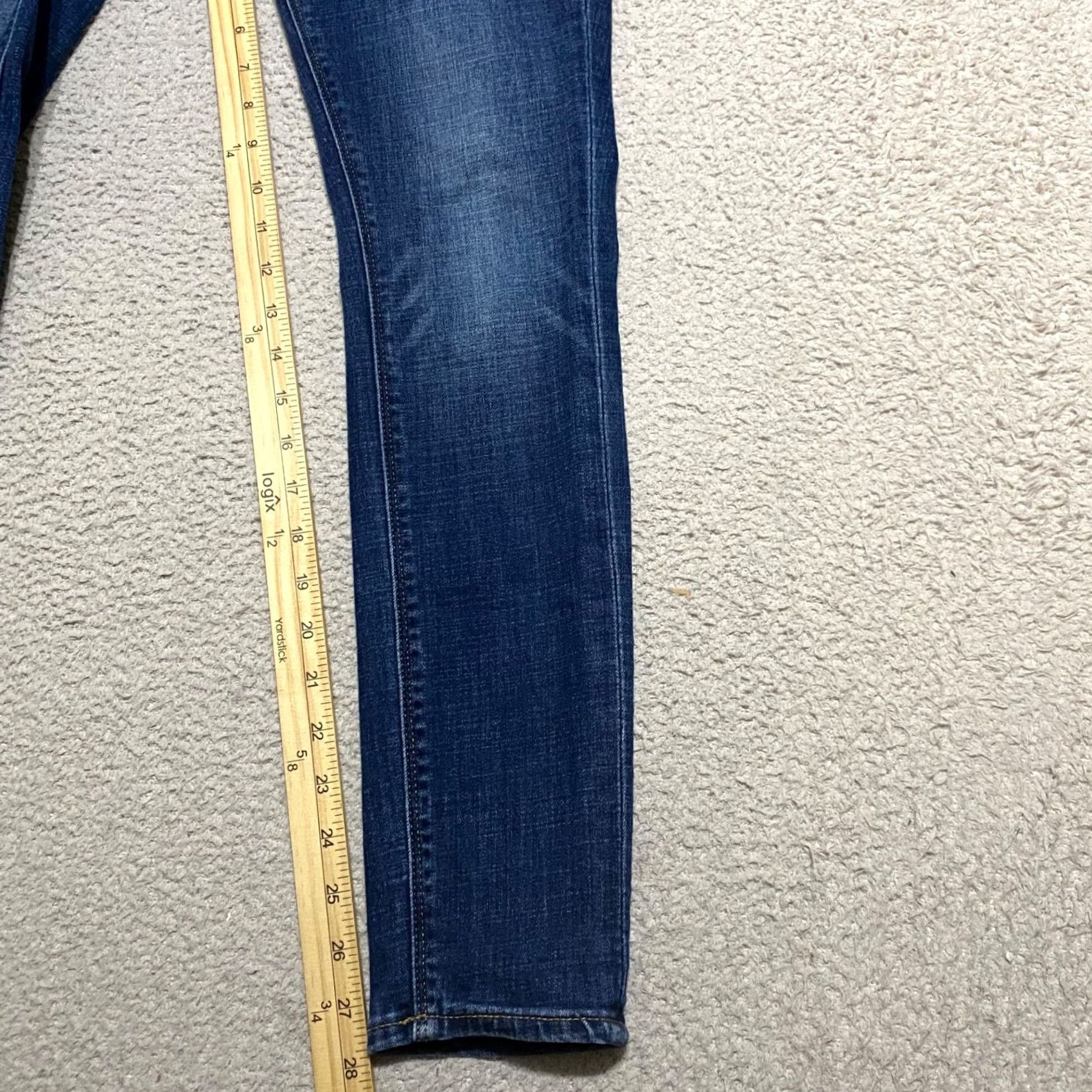 Lucky Brand Lucky Brand Jeans Skinny Charlie Womens sz 2 Blue Denim Dark Wash Low Rise 5-Pocket Stretch 28in Inseam Women's Jeans Size 26" / US 2 / IT 38 - 6 Thumbnail