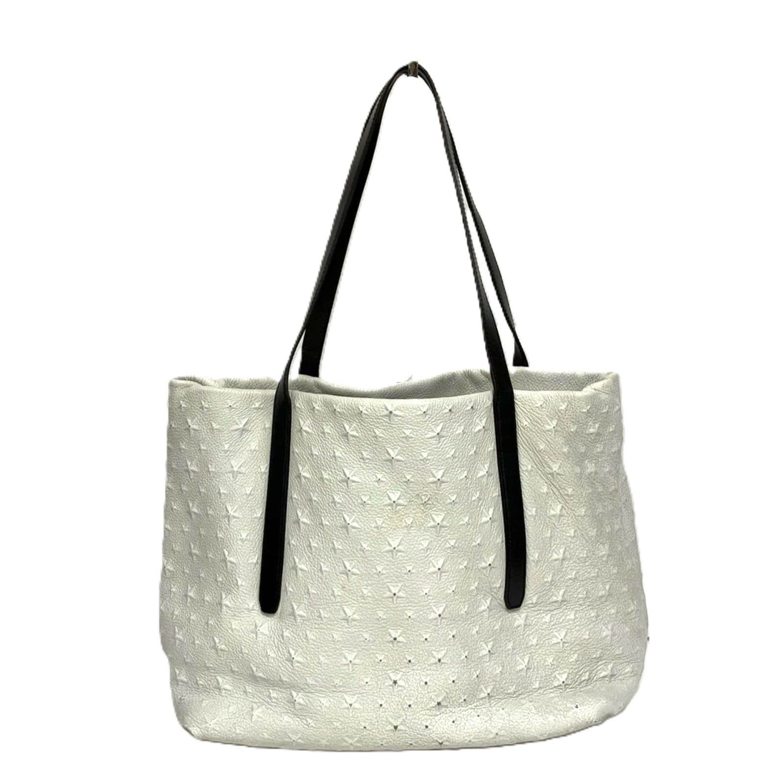 Jimmy Choo Jimmy Choo White Star Studded Embossed Leather Tote Bag Size ONE SIZE - 3 Thumbnail