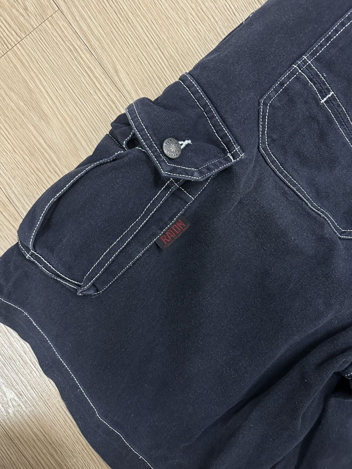 Japanese Brand Rare Raton Laveur Gorpcore Multi Pocket Baggy Cargo Jorts Size US 34 / EU 50 - 8 Thumbnail