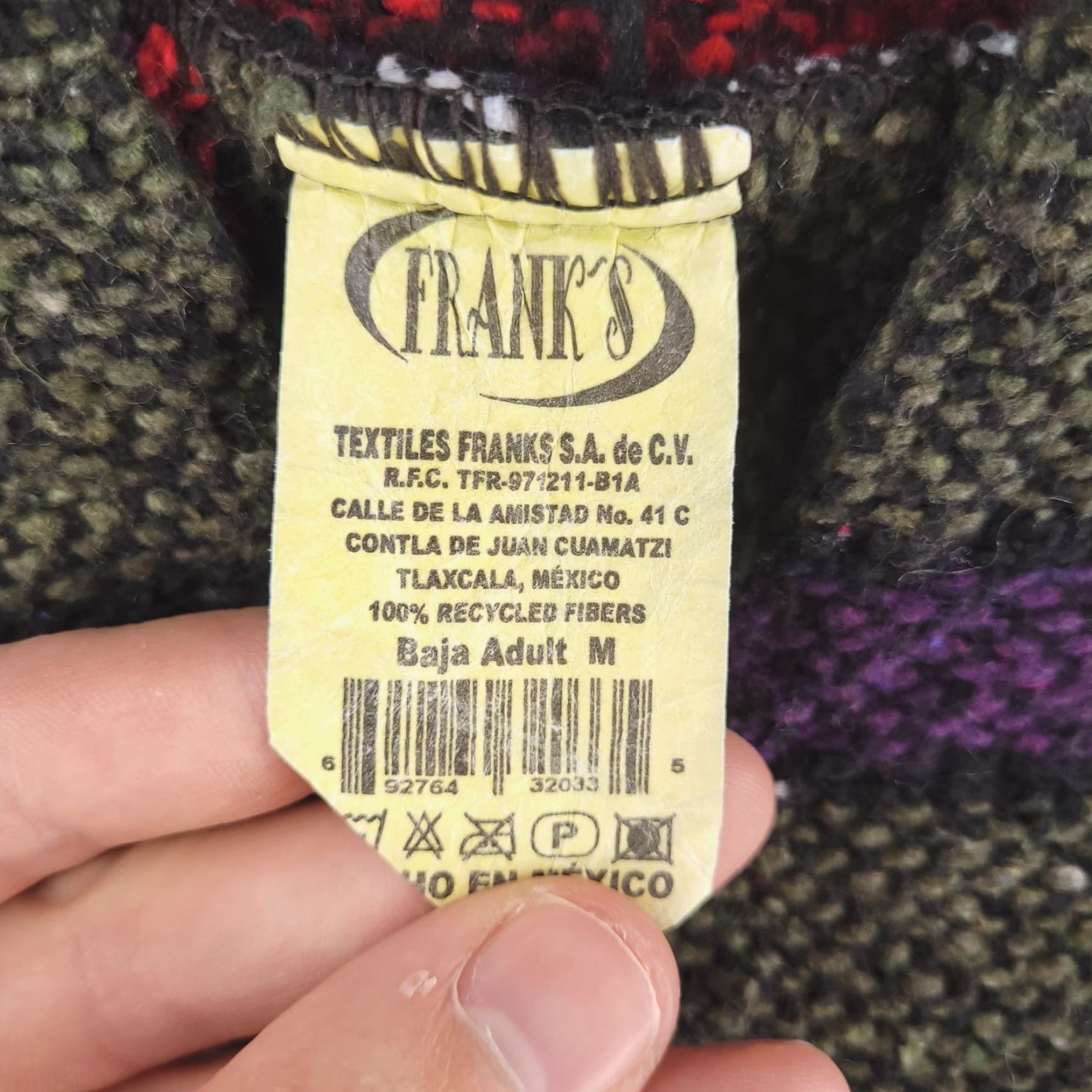 Vintage Franks Hoodie Womens M Gray Baja California Tribal Geometric Knit Pullover Shirt/Hoody Size M / US 6-8 / IT 42-44 - 3 Thumbnail