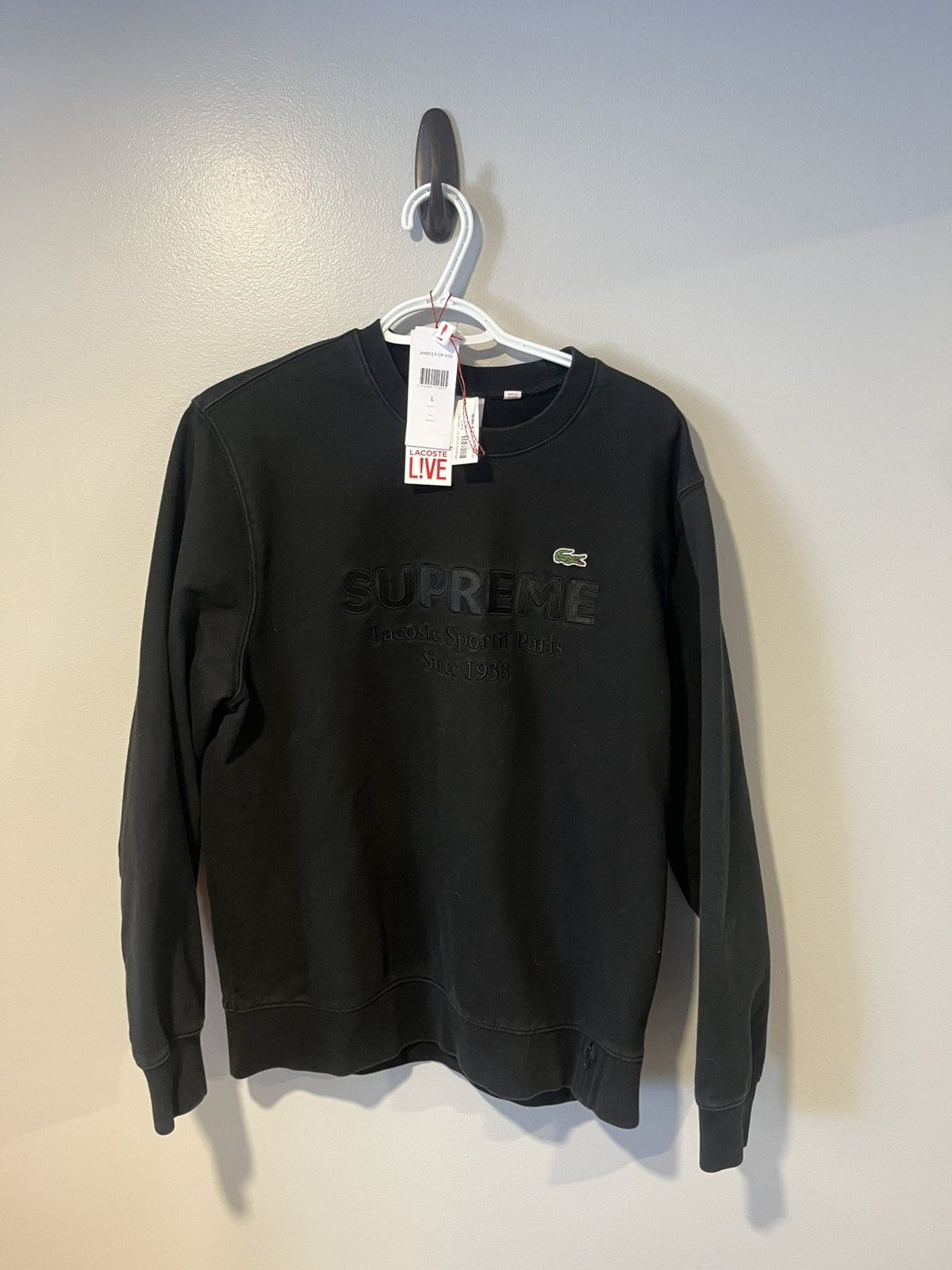 Lacoste × Supreme Surpeme x Lacoste sweatshirt Size US L / EU 52-54 / 3 - 1 Thumbnail