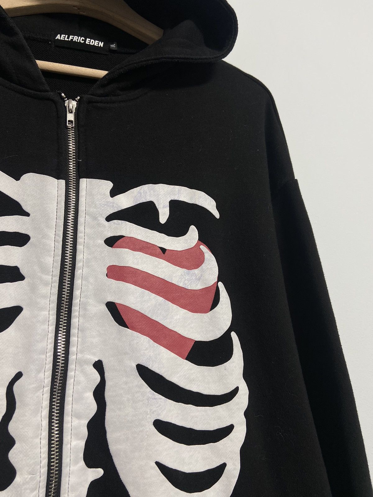 Band Tees AELFRIC EDEN vintage zip hoodie skeleton y2K style Size US M / EU 48-50 / 2 - 7 Thumbnail