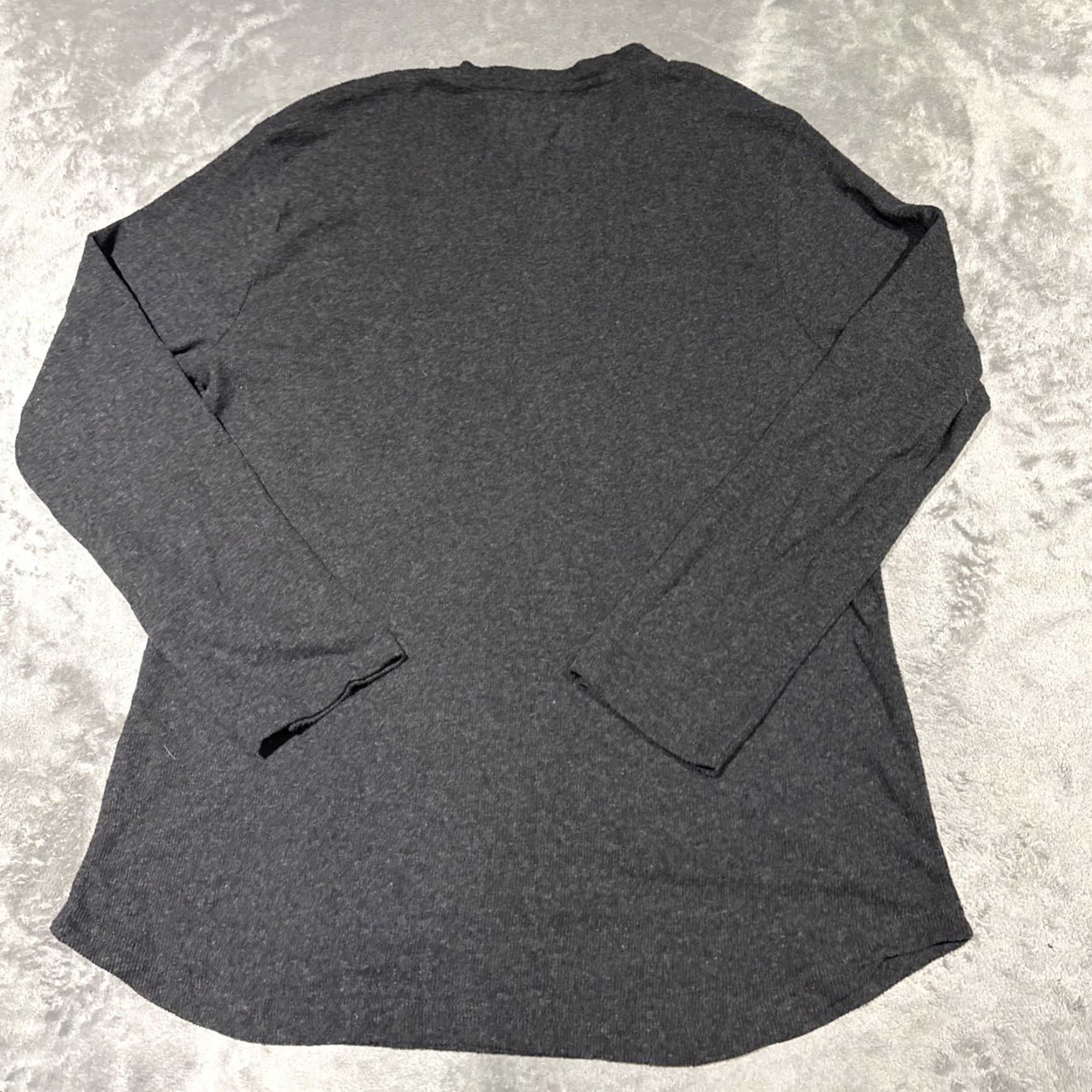 Vintage Knickerbocker Henley Shirt Mens XL Dark Gray Long Sleeve Thermal Size US XL / EU 56 / 4 - 6 Thumbnail
