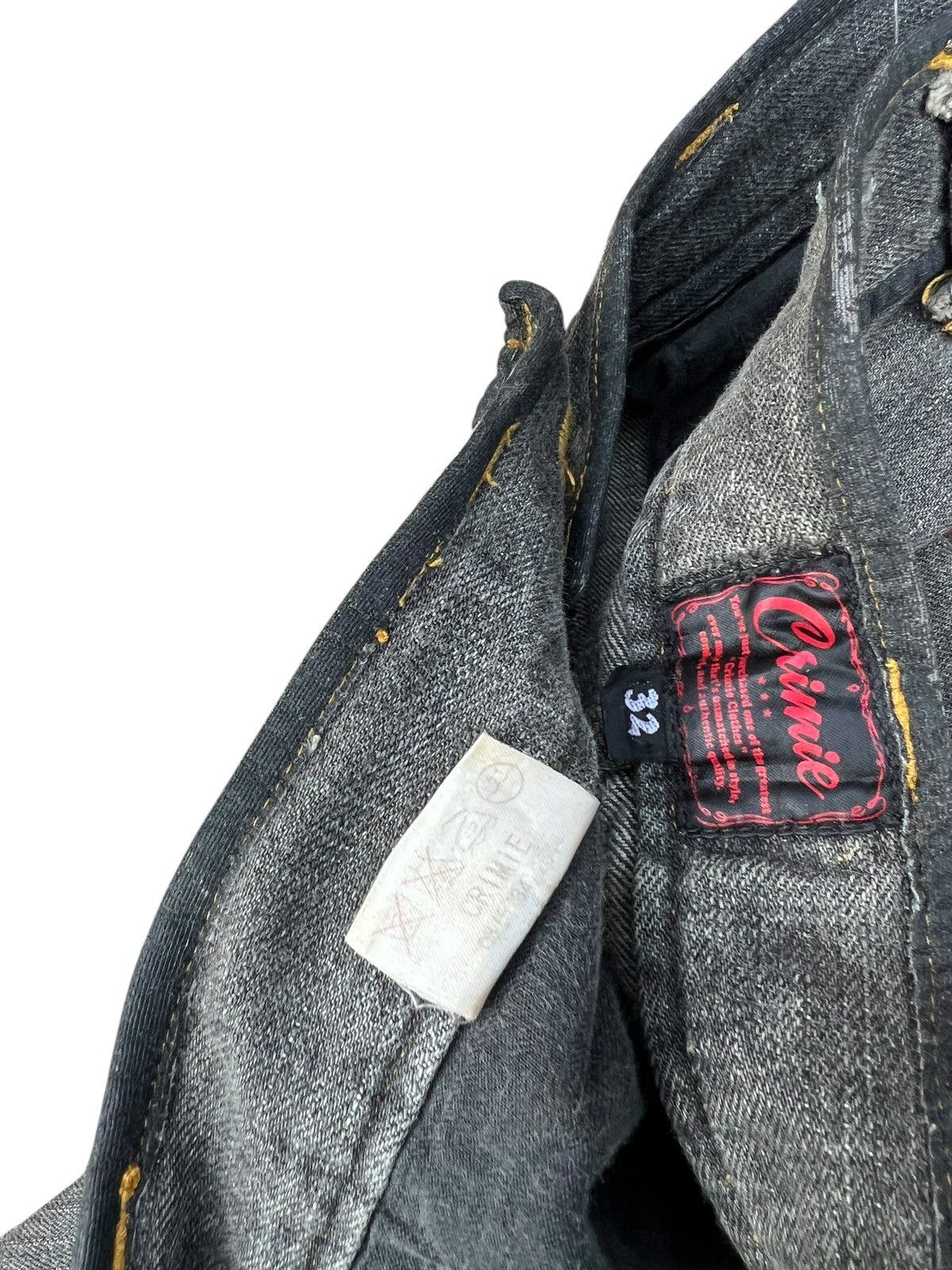 Japanese Brand Crimie Japan Redline Selvedge Waxed Denim Jeans Size US 32 / EU 48 - 20 Thumbnail