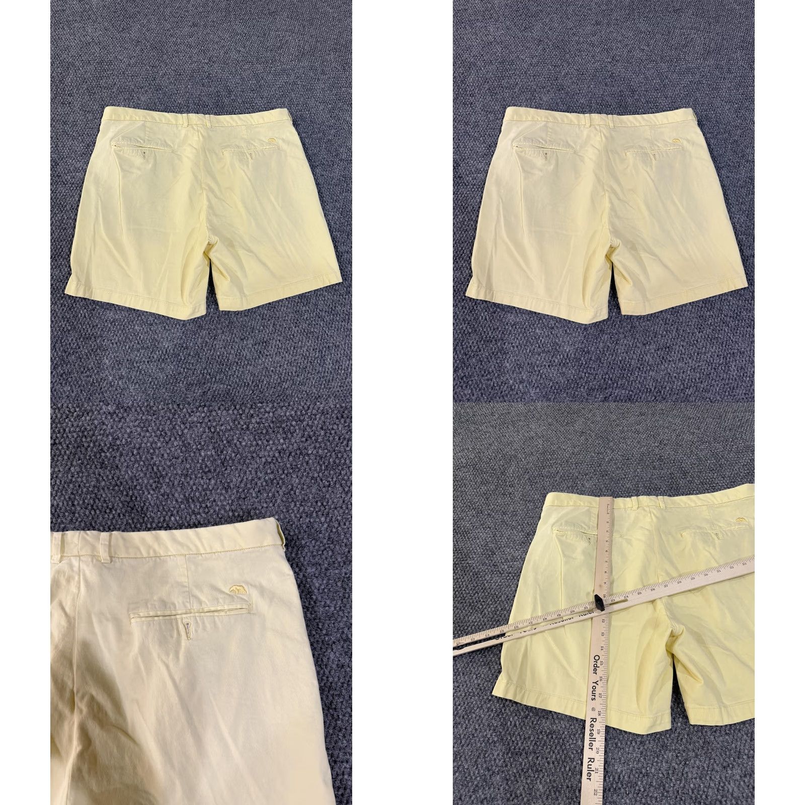 Vintage Onward Reserve Shorts Mens 38 Yellow Chino Stretch Flat Front Casual Summer 8 In Size US 38 / EU 54 - 8 Thumbnail