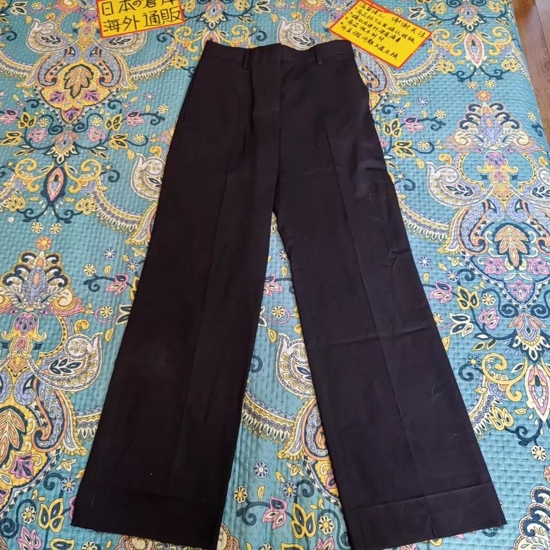 Loewe LOEWE Black wool trousers Size 34S - 1 Thumbnail