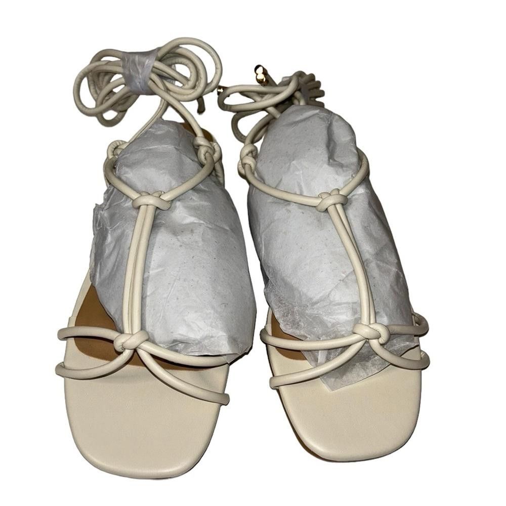 Lulus Lulus l NWT Storyy Ivory Strappy Lace-Up Sandals Size 6 Size US 6 / IT 36 - 2 Thumbnail