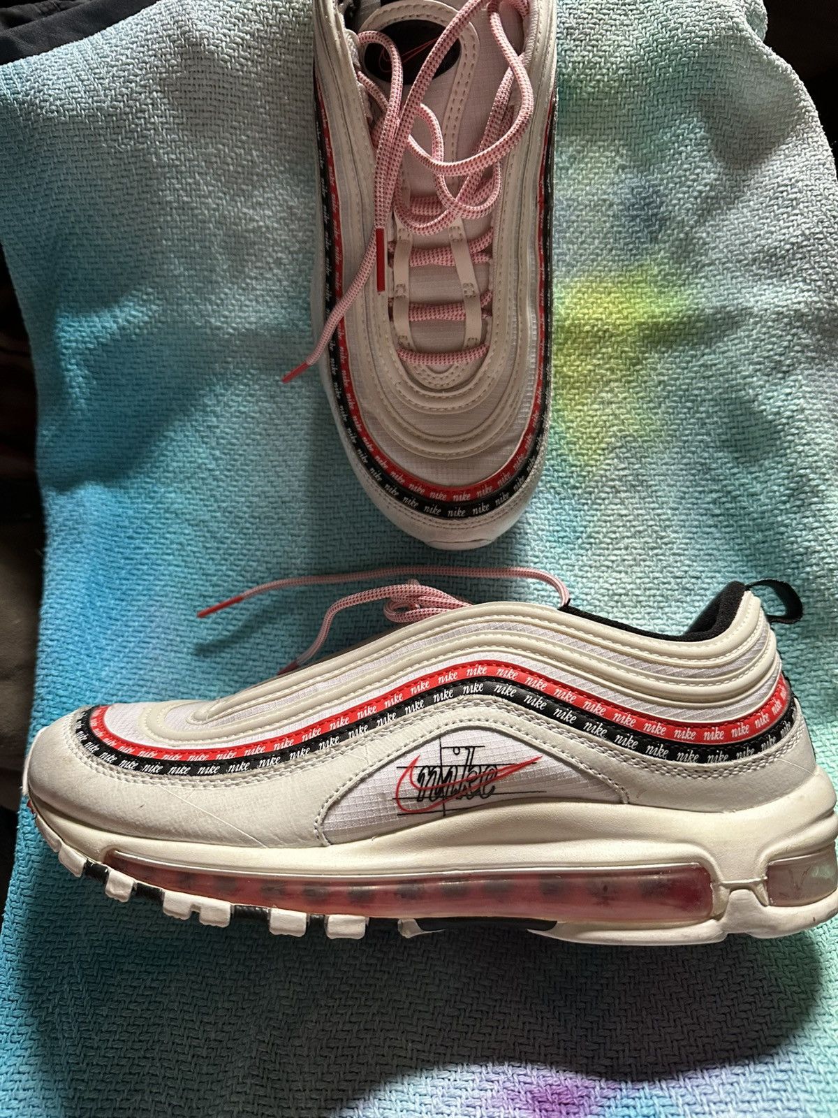 Nike Nike Air Max ‘97 Script swoosh/released 2019 8.5M/9.5W Size US 8.5 / EU 41-42 - 5 Thumbnail