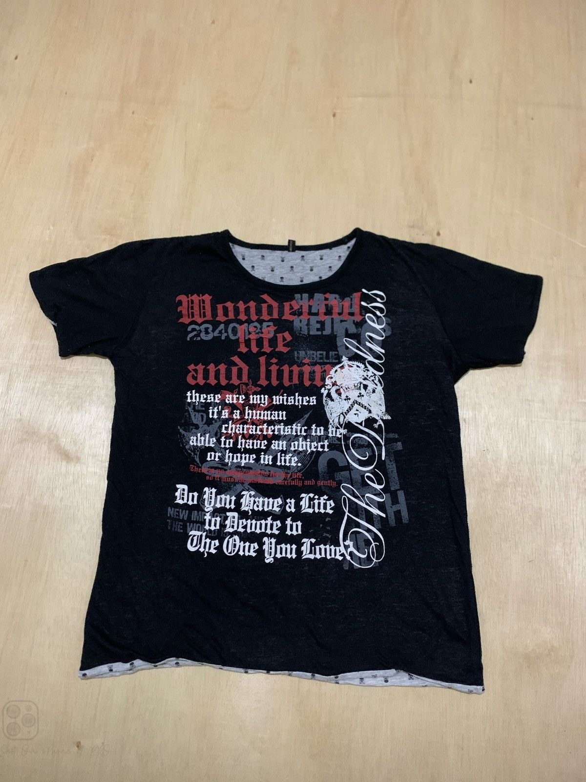 Hysteric Glamour × If Six Was Nine × Japanese Brand Dangerous Warning Ifsixwasnine Punk style Tshirt Size US M / EU 48-50 / 2 - 1 Thumbnail