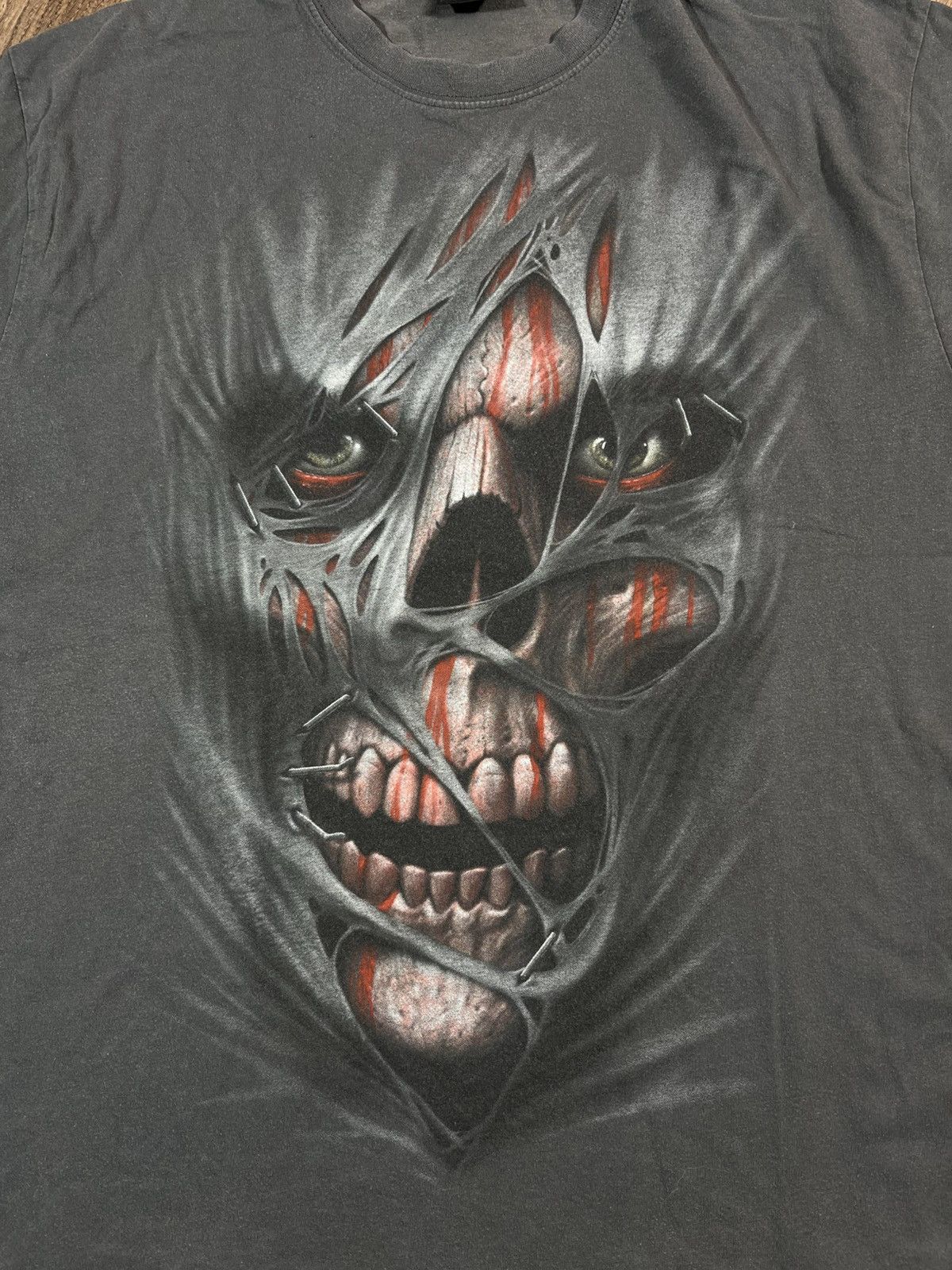 Band Tees Vintage Spiral Skulls Dead Face Horror T Shirt Size US XL / EU 56 / 4 - 2 Thumbnail