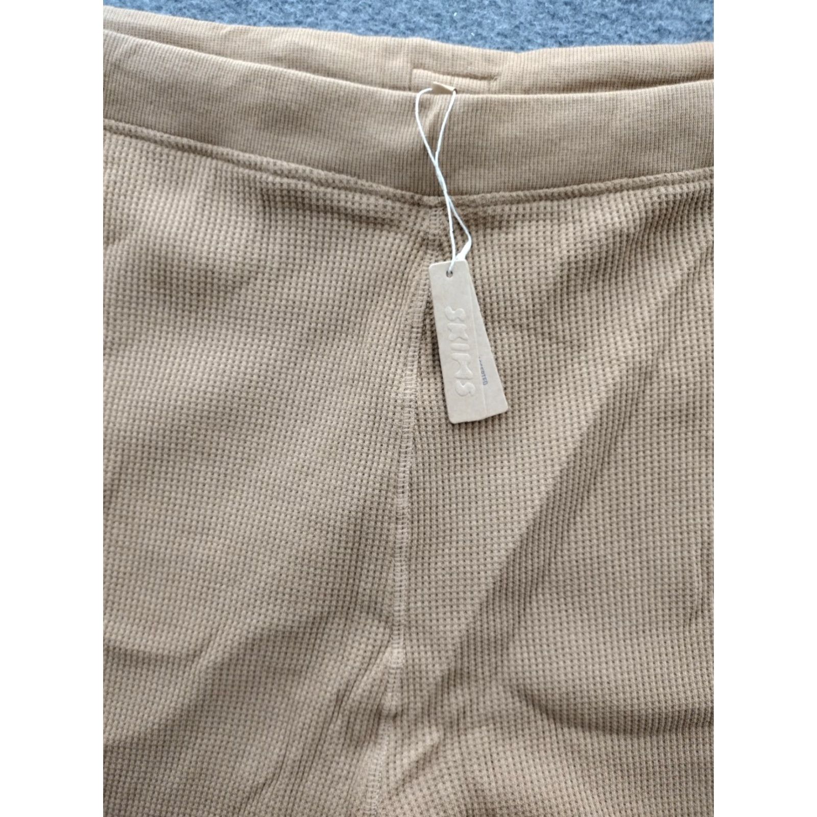 SKIMS SKIMS KIM K Women’s Waffle Loose Pants Color Camel 3X AP-BTM-0903 Size 40" / US 18 - 3 Thumbnail