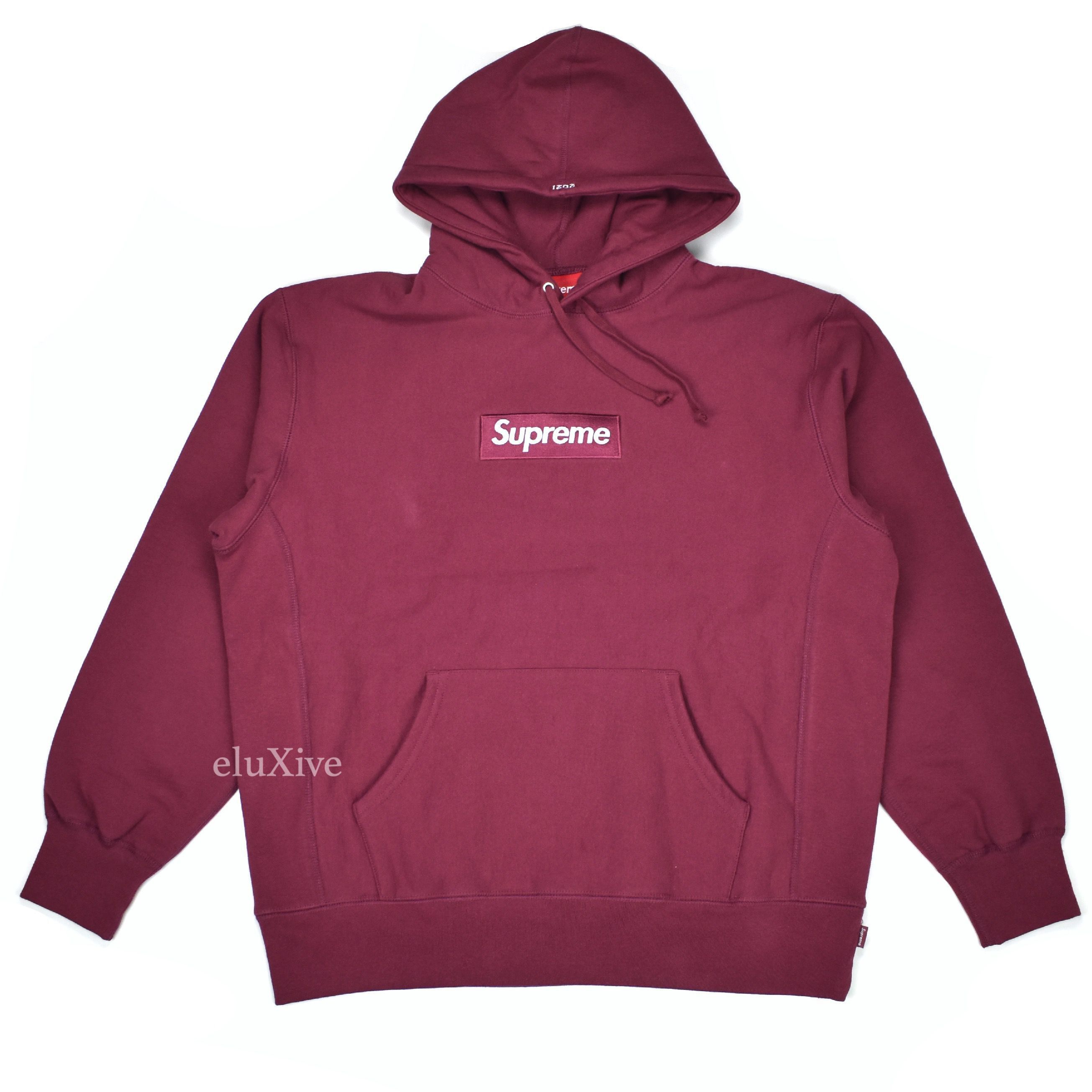 Supreme Supreme Plum Box Logo Hoodie FW21 Size US M / EU 48-50 / 2 - 1 Preview