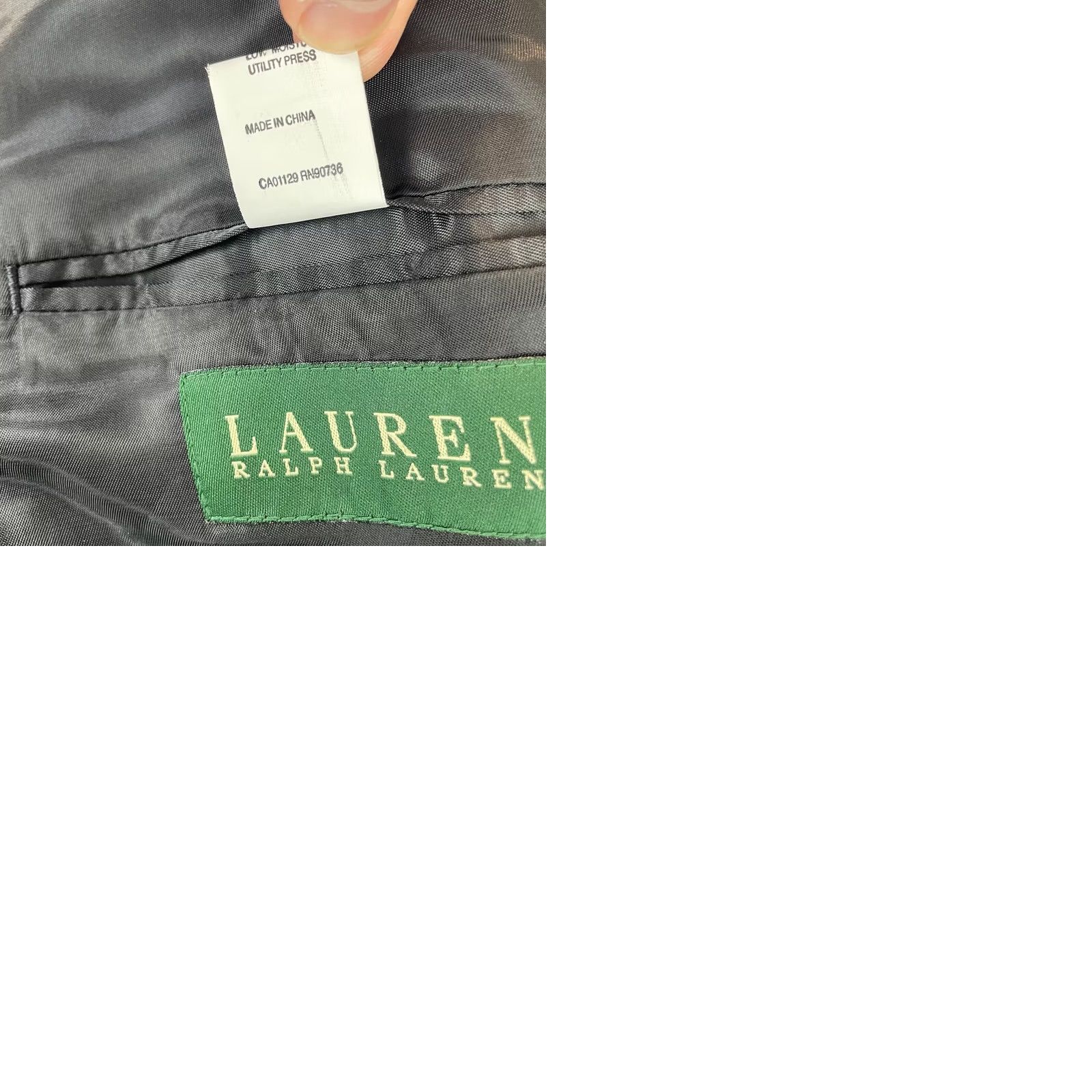Ralph Lauren VINTAGE Lauren Ralph Lauren Blazer Sports Coat 44R Black Corduroy 2 Button Single Breast Blazer Mens Size 44R - 10 Thumbnail
