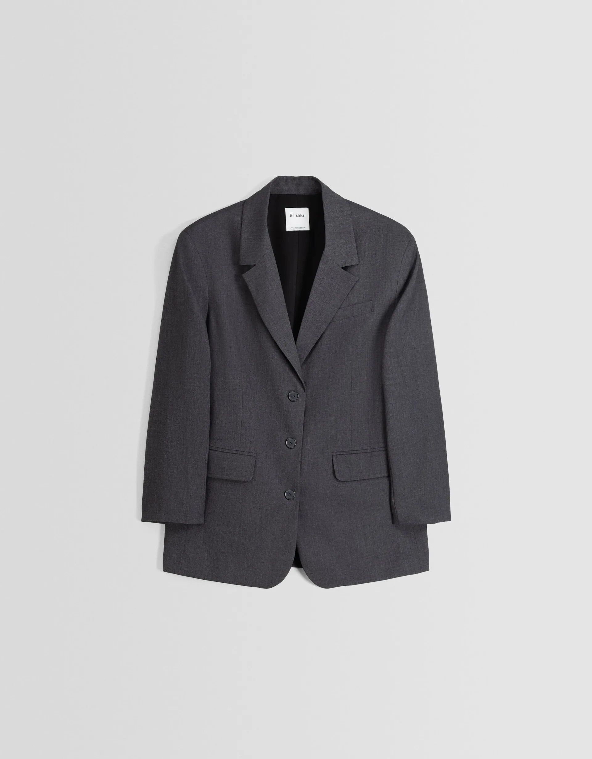 image of Balenciaga O1In1G0124 Washed Jacket In Dark Grey, Women's (Size Large)