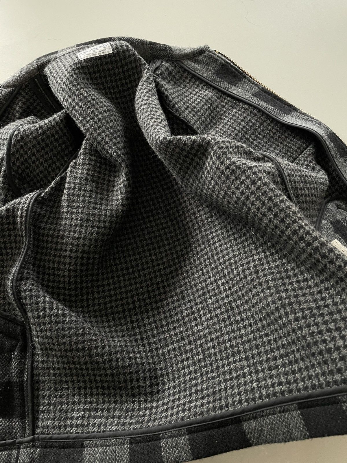Studio D'Artisan Studio D'Artisan Gray Wool Check Zip Jacket - Size Medium Size US M / EU 48-50 / 2 - 4 Thumbnail