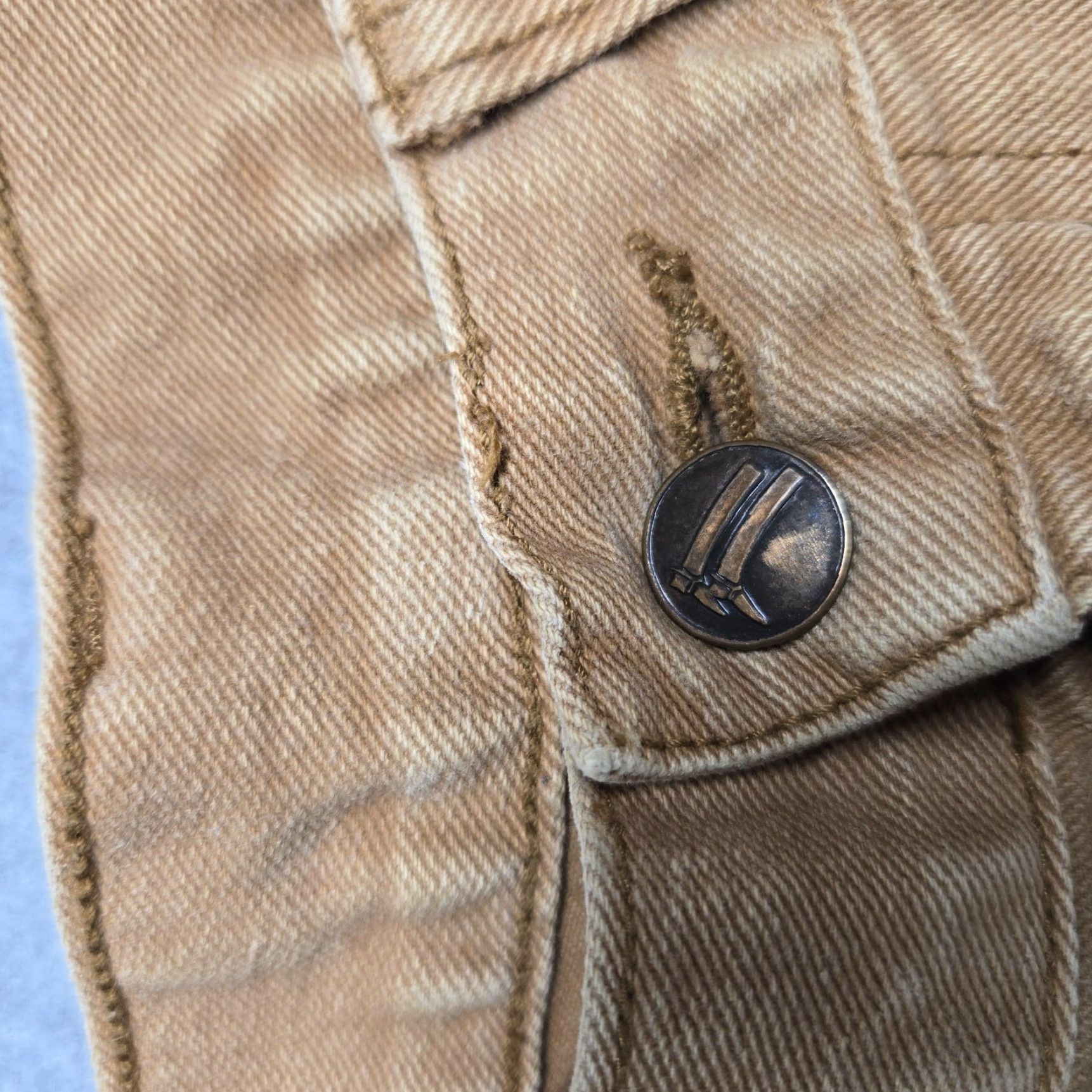 Vintage VINTAGE Miller's Jeans Mens 32x31 Tan Western Stretch Denim Cowboy Pants 90s USA Brown Slim Straight Denim Cowboy Male Mens Size US 29 - 5 Thumbnail