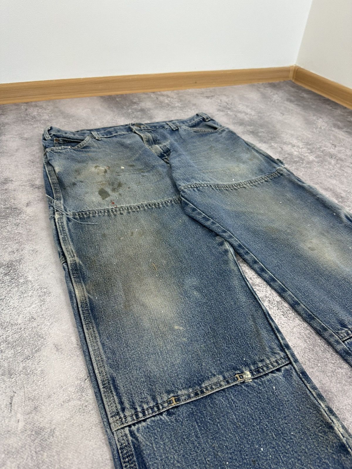 Dickies Vintage Dickies Double Knee Distressed USA Baggy Work Pants Size US 36 / EU 52 - 4 Thumbnail