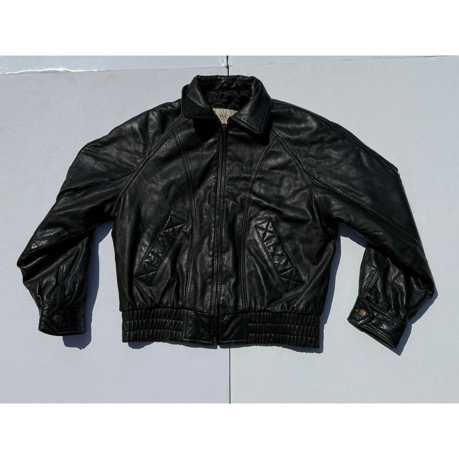 Other TOWNE Black Leather Jacket Size M / US 6-8 / IT 42-44 - 1 Thumbnail