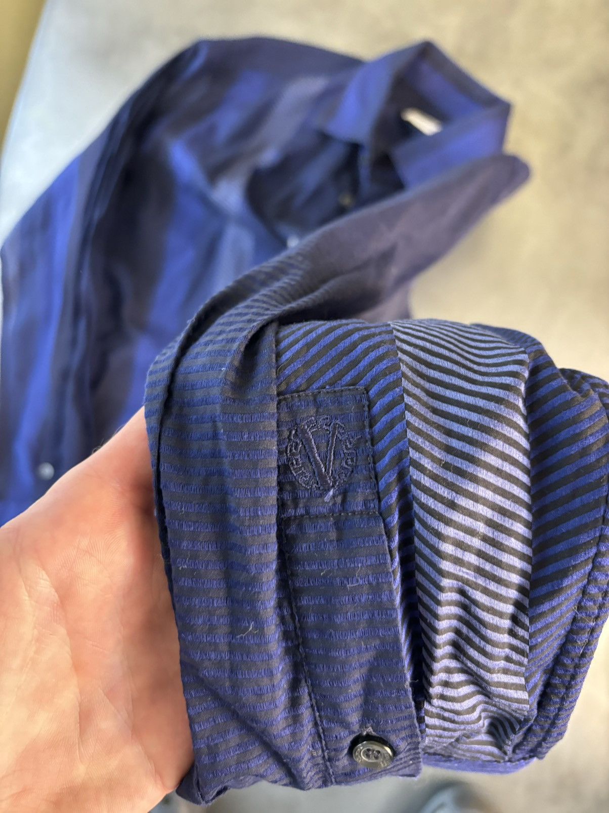 Designer × Versace × Vintage Versace Collection Dress Shirt Button Up Gianni Versace Size US M / EU 48-50 / 2 - 8 Thumbnail