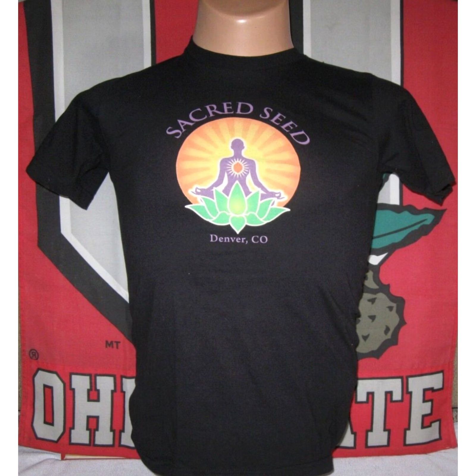 American Apparel SACRED SEED CO denver colorado T Shirt adult Small (SLIM) Cannabis DISPENSARY Shirt Unisex Mens Womens Size US S / EU 44-46 / 1 - 2 Thumbnail