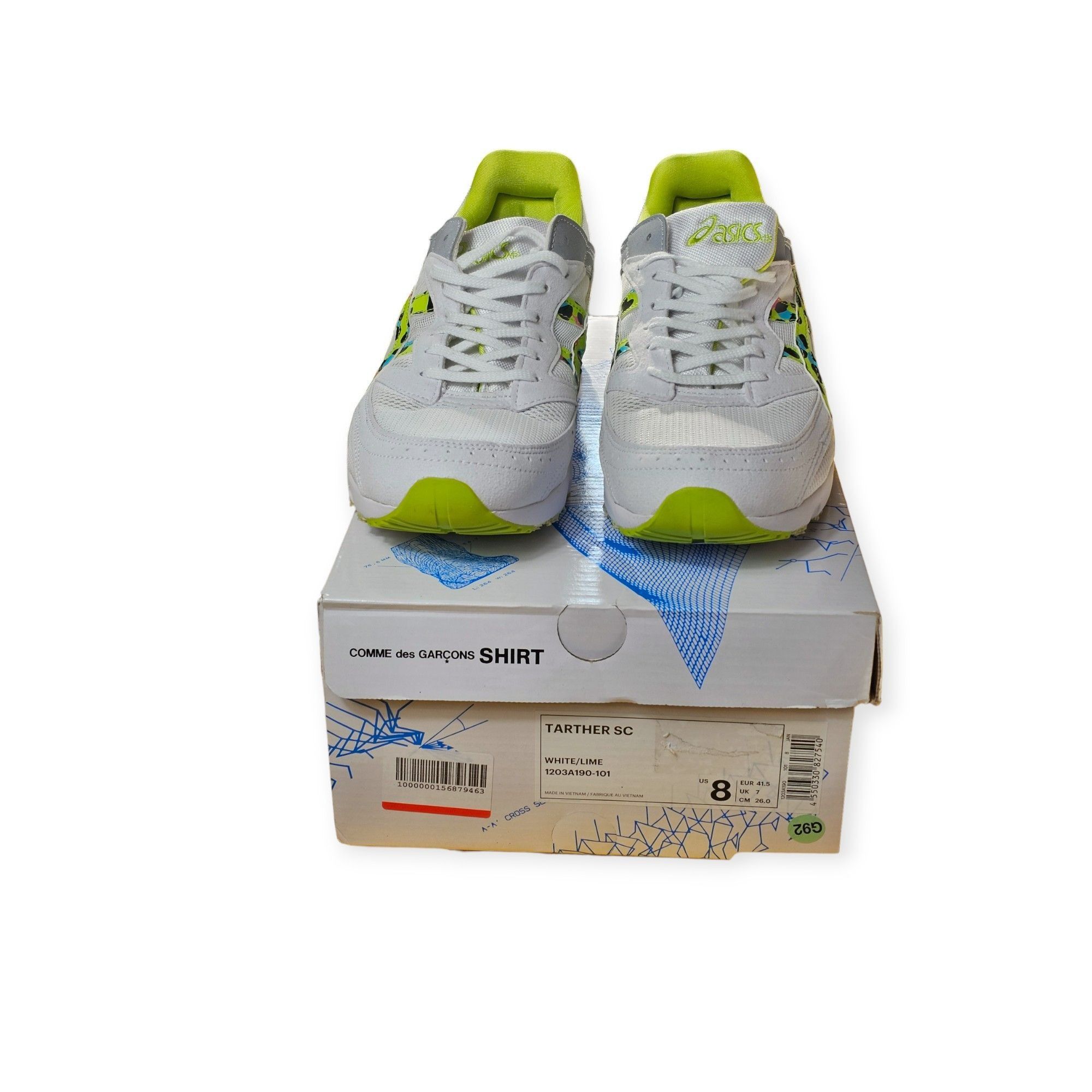 Asics × Comme des Garcons Comme Des Garçons Shirt X Asics Tarther SC Sneakers White Li Size US 8 / EU 41 - 2 Thumbnail