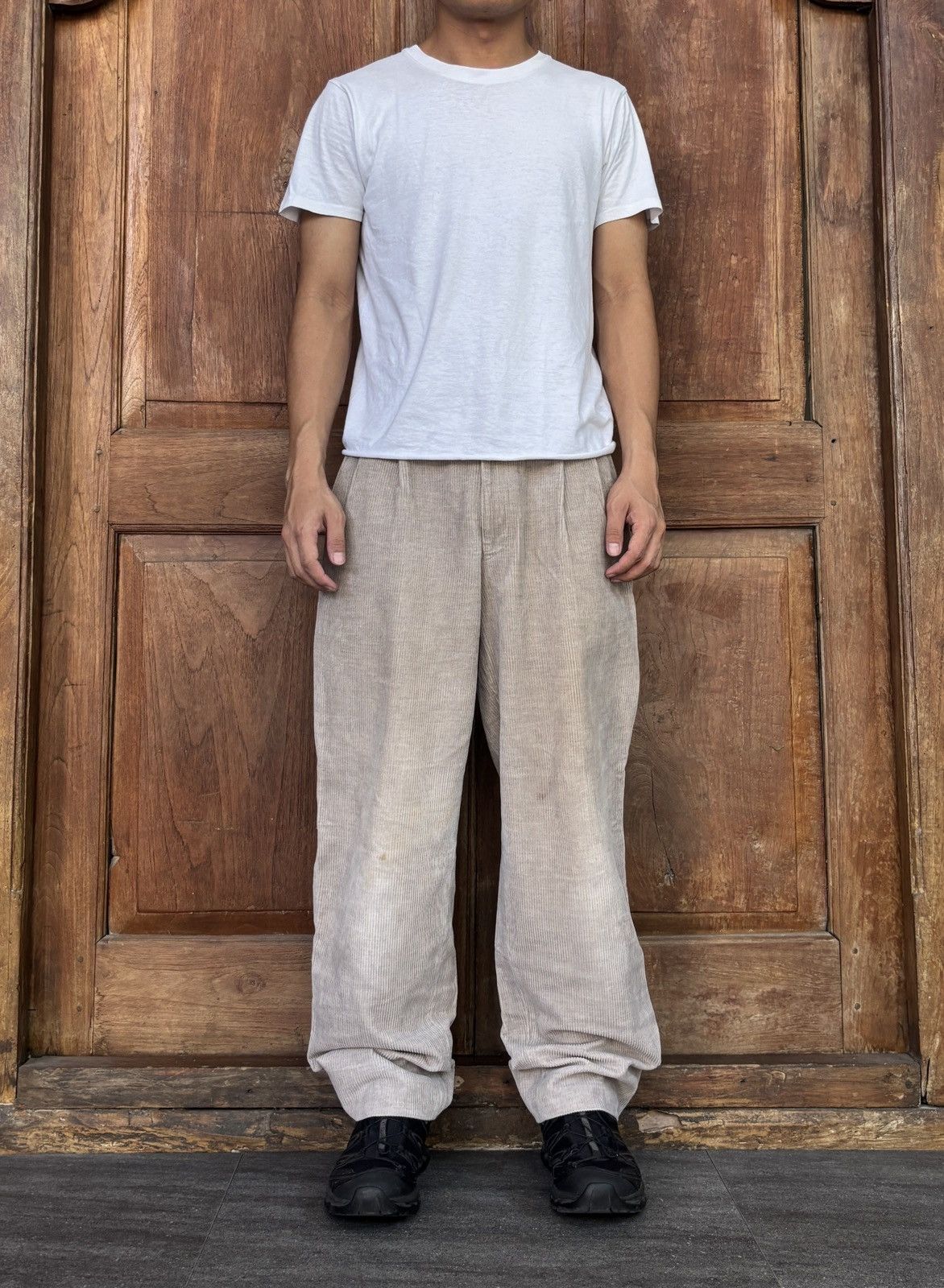Comme des Garcons Homme 1993 Corduroy Baggy Pants - 30” Size US 30 / EU 46 - 1 Thumbnail