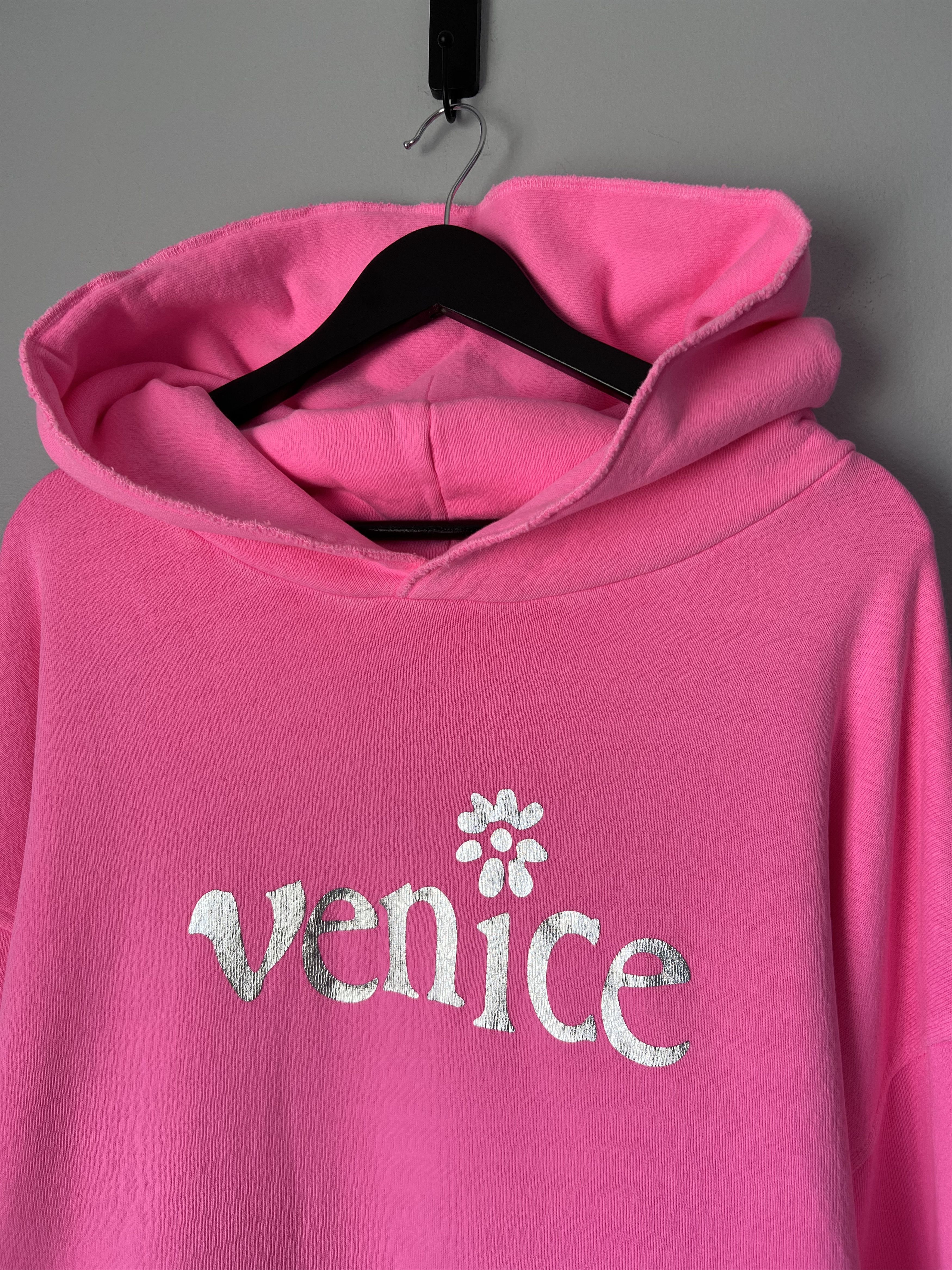ERL ERL Venice Silver Printed Hoodie in Pink Size US XXL / EU 58 / 5 - 2 Thumbnail