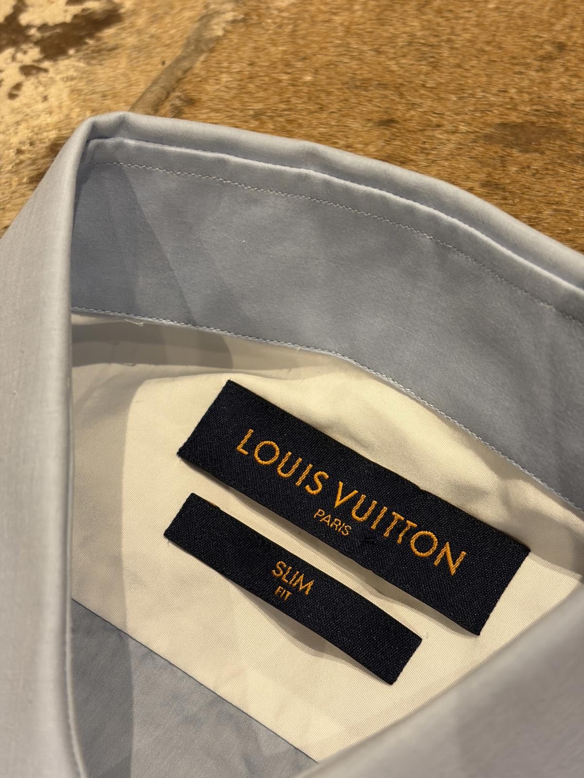Louis Vuitton Louis Vuitton Subtle Monogram Jacquard Shirt – Light Blue Size US M / EU 48-50 / 2 - 2 Thumbnail