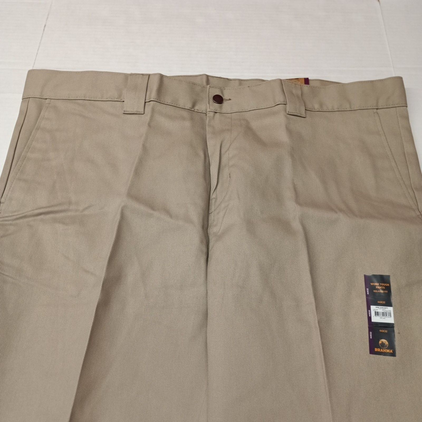 Other Brahma Men's Work Tough Pants Size 44x32 Sandy Taupe Relaxed Size US 44 / EU 60 - 4 Thumbnail