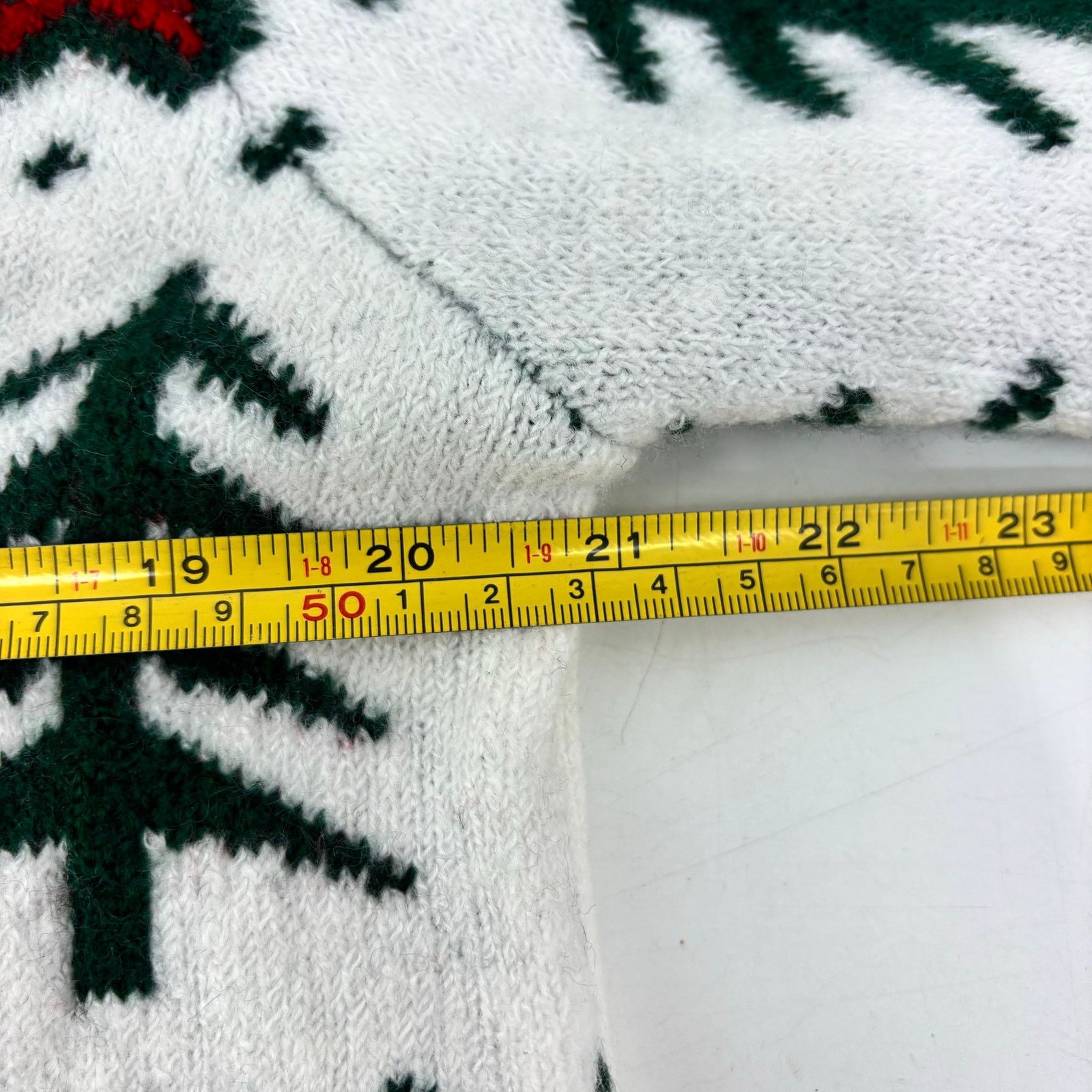 Vince Camuto Vince Camuto Womens Medium Christmas Sweater Cream Farm Size M / US 6-8 / IT 42-44 - 6 Thumbnail