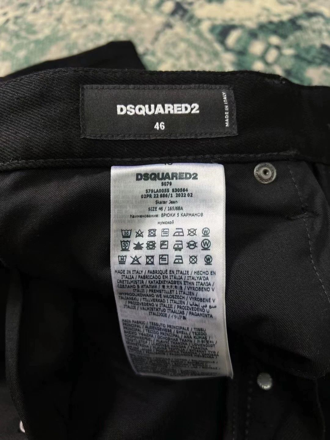 Dsquared2 Dsquared2 2022 Fall/Winter ICON SKATER Black Denim Size US 30 / EU 46 - 7 Thumbnail