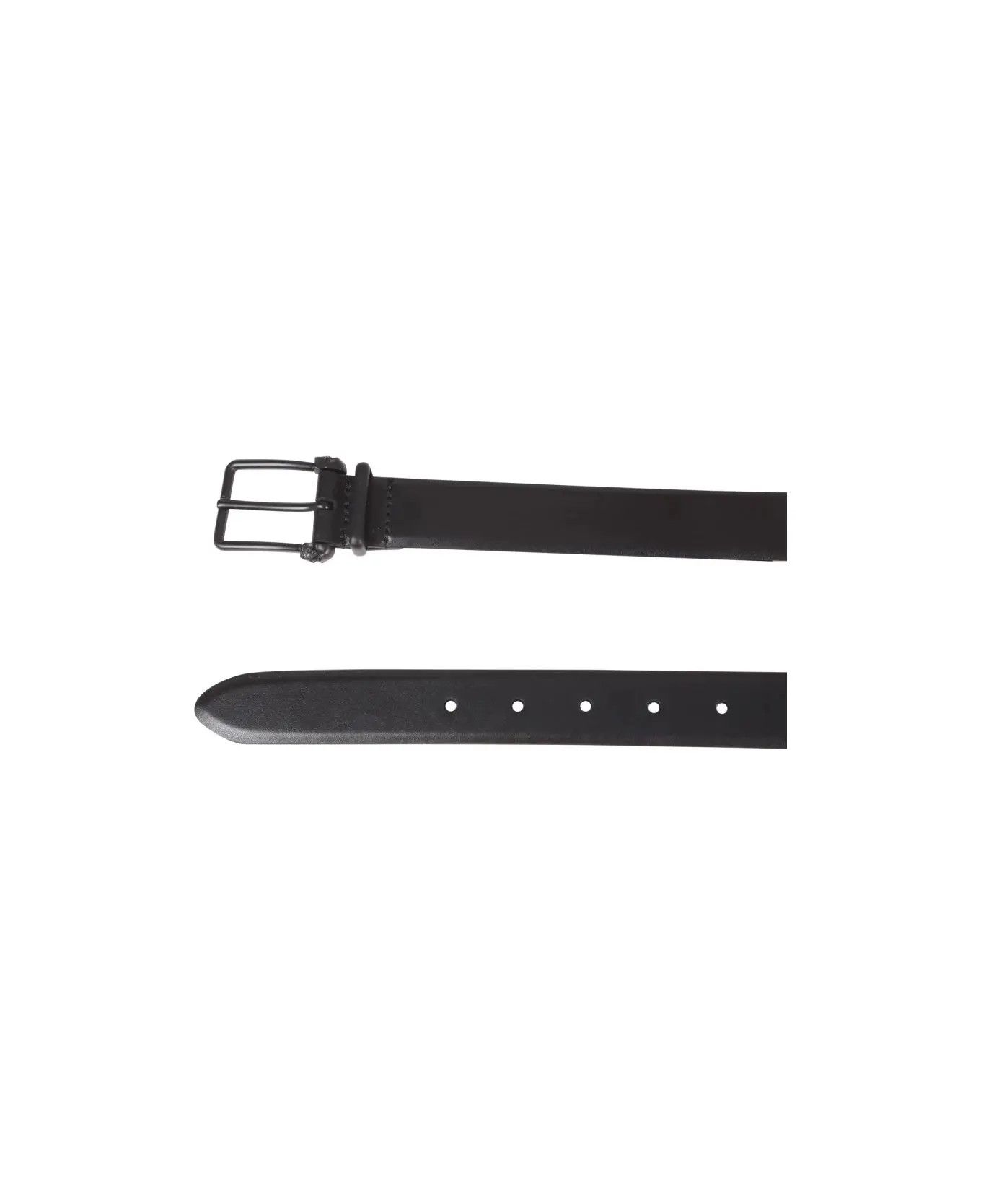 Alexander McQueen o1s22i1n0925 Size: 90 / Graffiti Belt in Black/White Size 36 - 3 Thumbnail