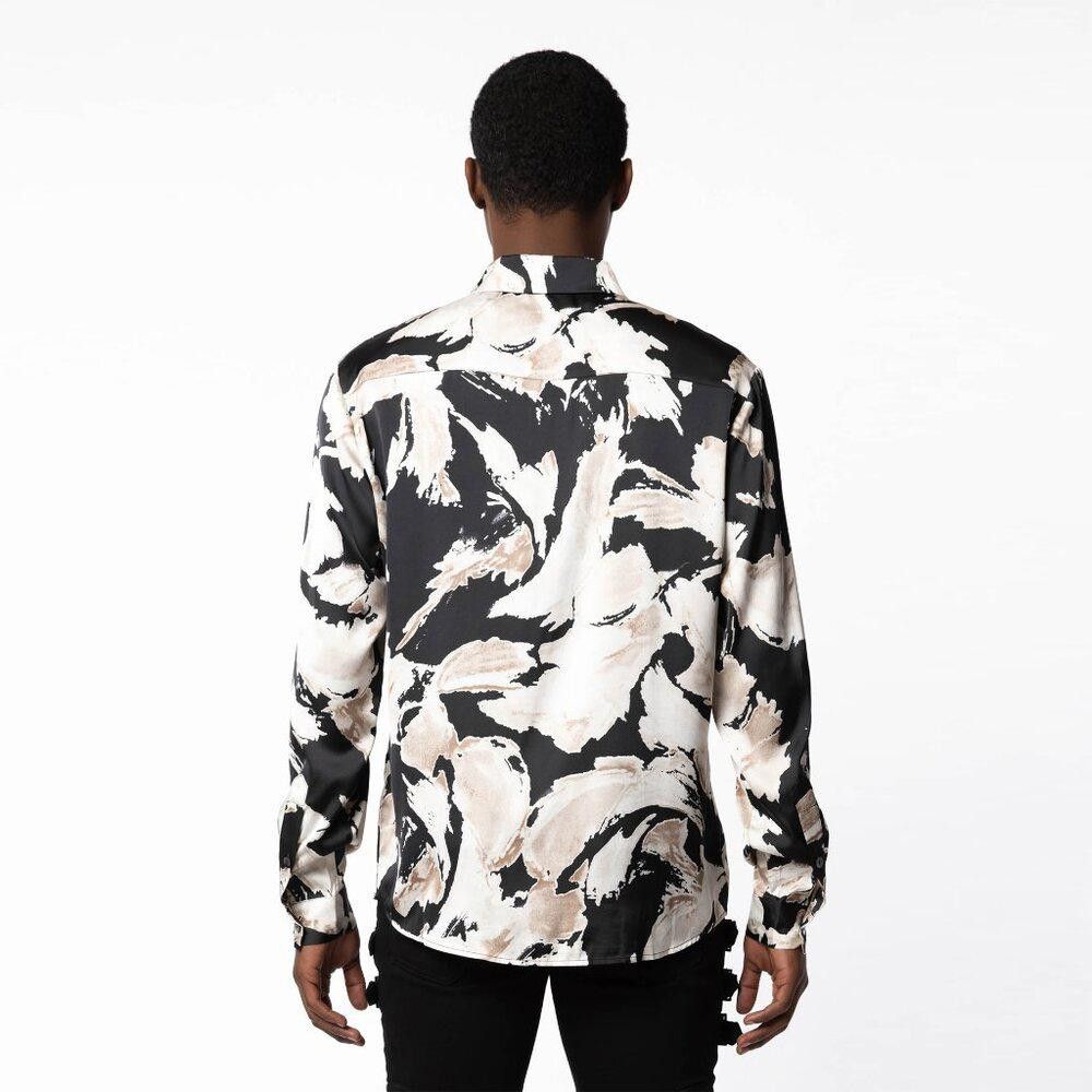 Designer AKINGS Floral Satin Shirt (Size XS) Size US XS / EU 42 / 0 - 7 Thumbnail