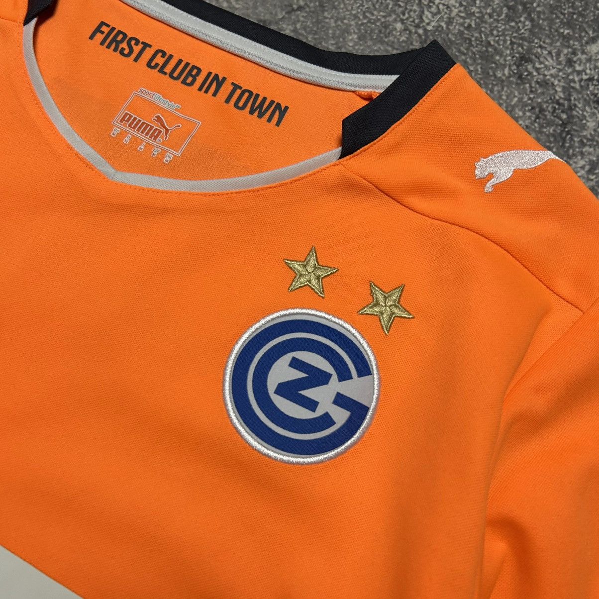 Puma Mens Puma Graphosser Zurich 2014 home orange soccer jersey Size US M / EU 48-50 / 2 - 3 Thumbnail