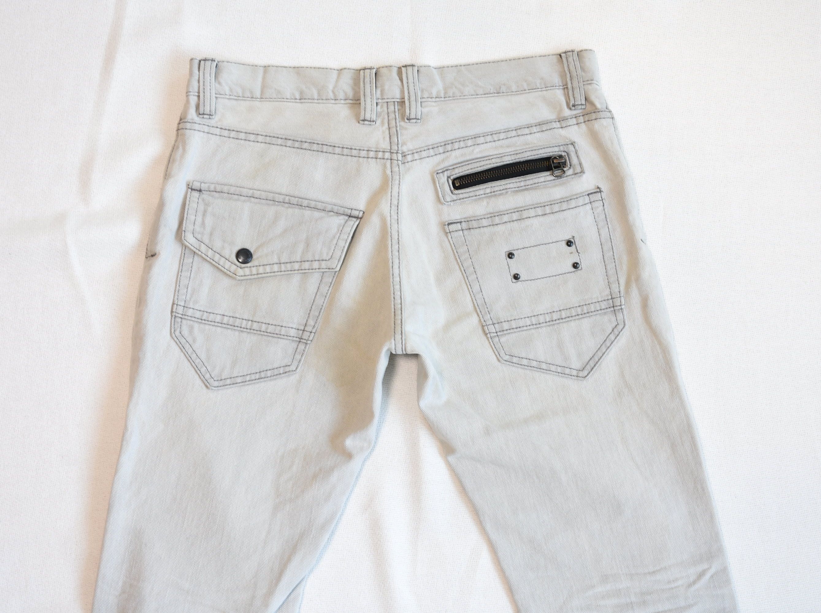 Japanese Brand TETE HOMME Y2K Flare Denim Pants Light Wash Japan Style Size US 31 - 6 Thumbnail