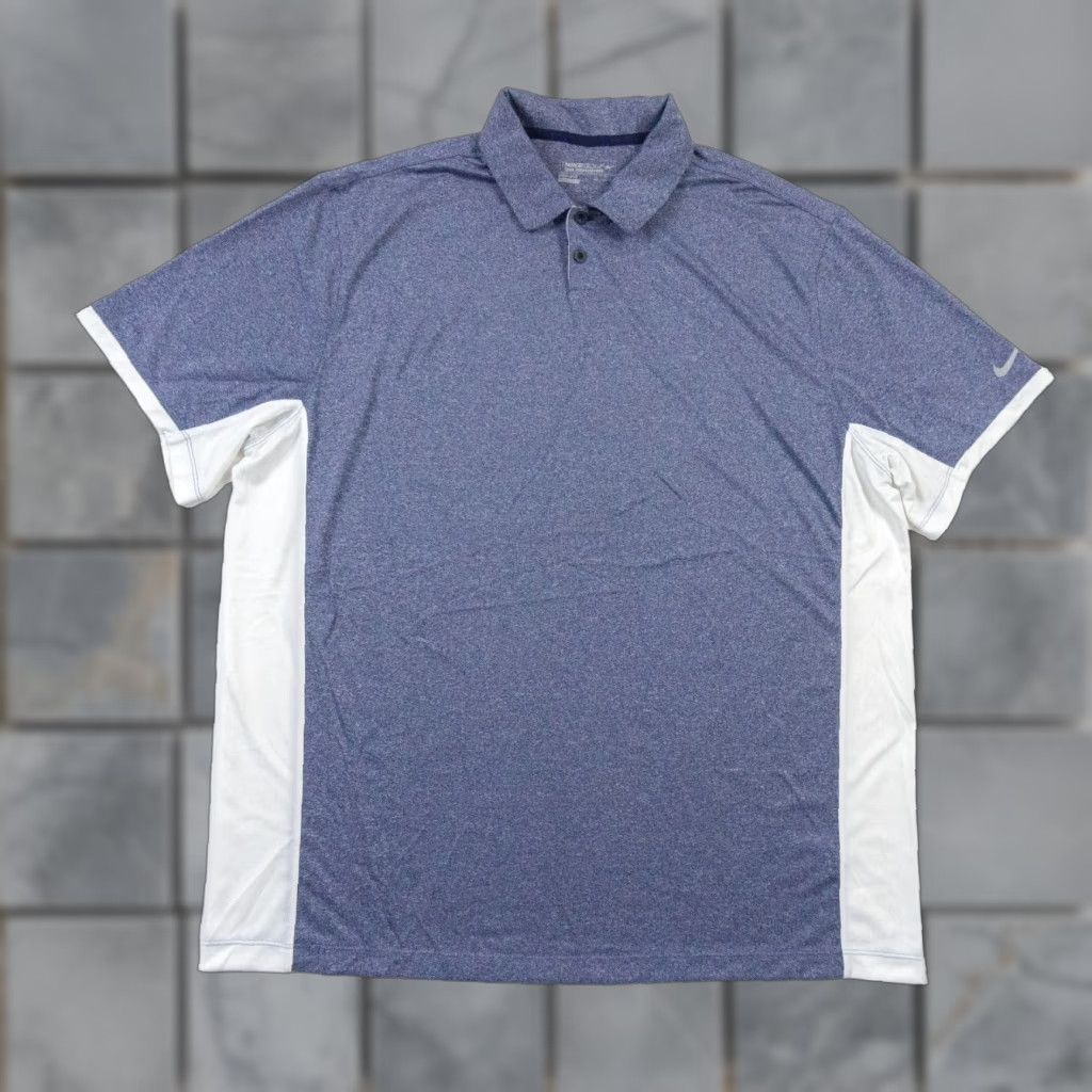 Nike Nike Golf Polo Adult 2XL Blue Dri-Fit Tour Performance Shirt Mens Size US XXL / EU 58 / 5 - 1 Thumbnail