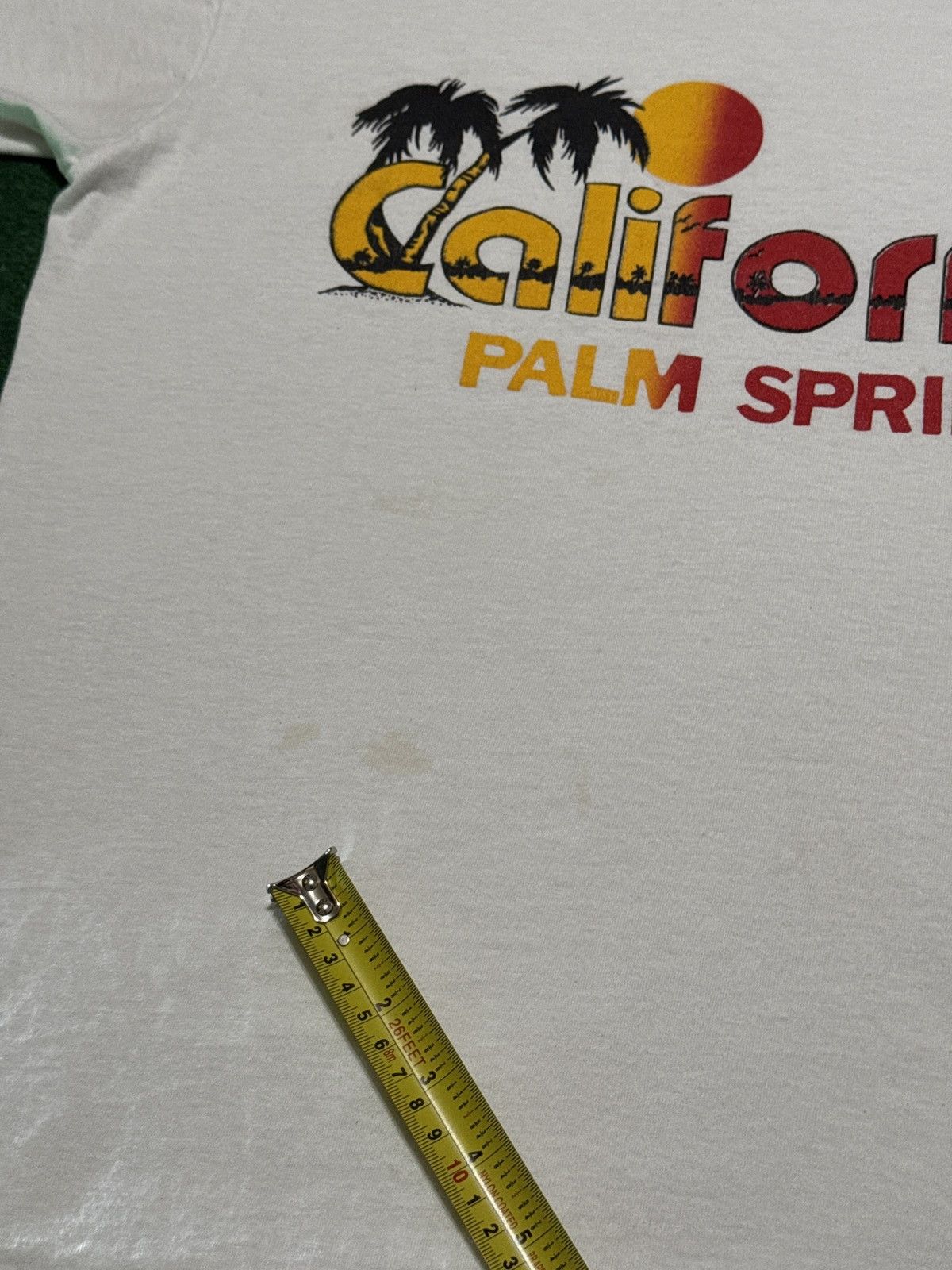 Vintage Palm Springs California Graphic 80s 90s L/XL 22x27 T Shirt Size US XL / EU 56 / 4 - 7 Thumbnail